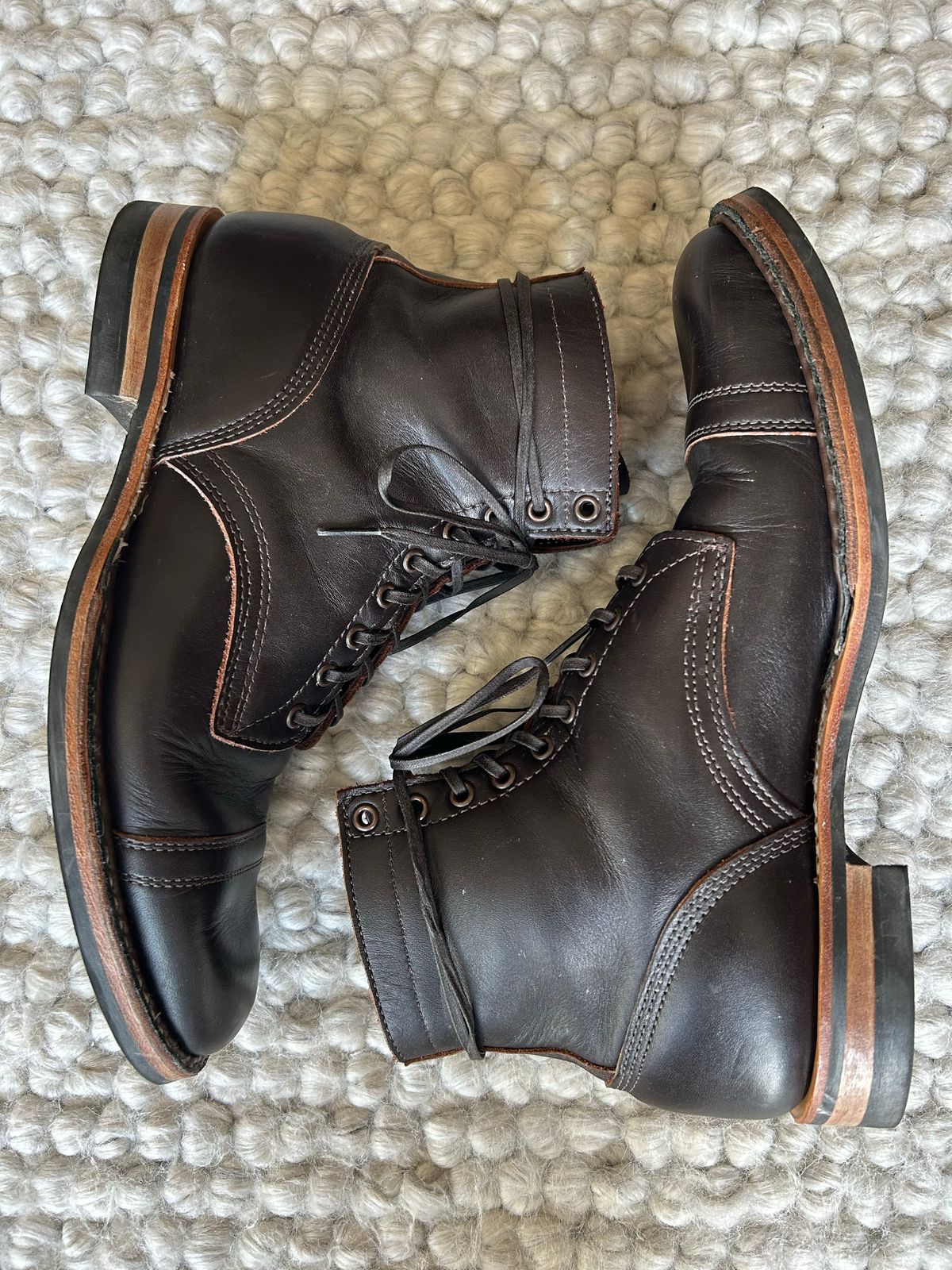 Photo by Matt on November 1, 2022 of the White's MP-Sherman Toe Cap in Seidel Brown Dress.