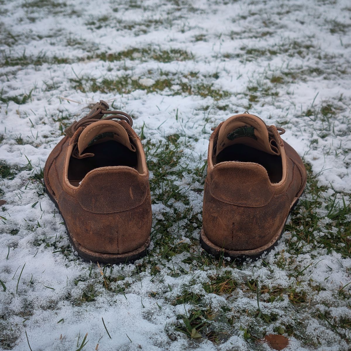 Photo by andrewturriff on January 3, 2025 of the Turriff Functional Footwear C-01 Anatomical Outdoor Shoe in C.F. Stead Prairie Waxy Commander.