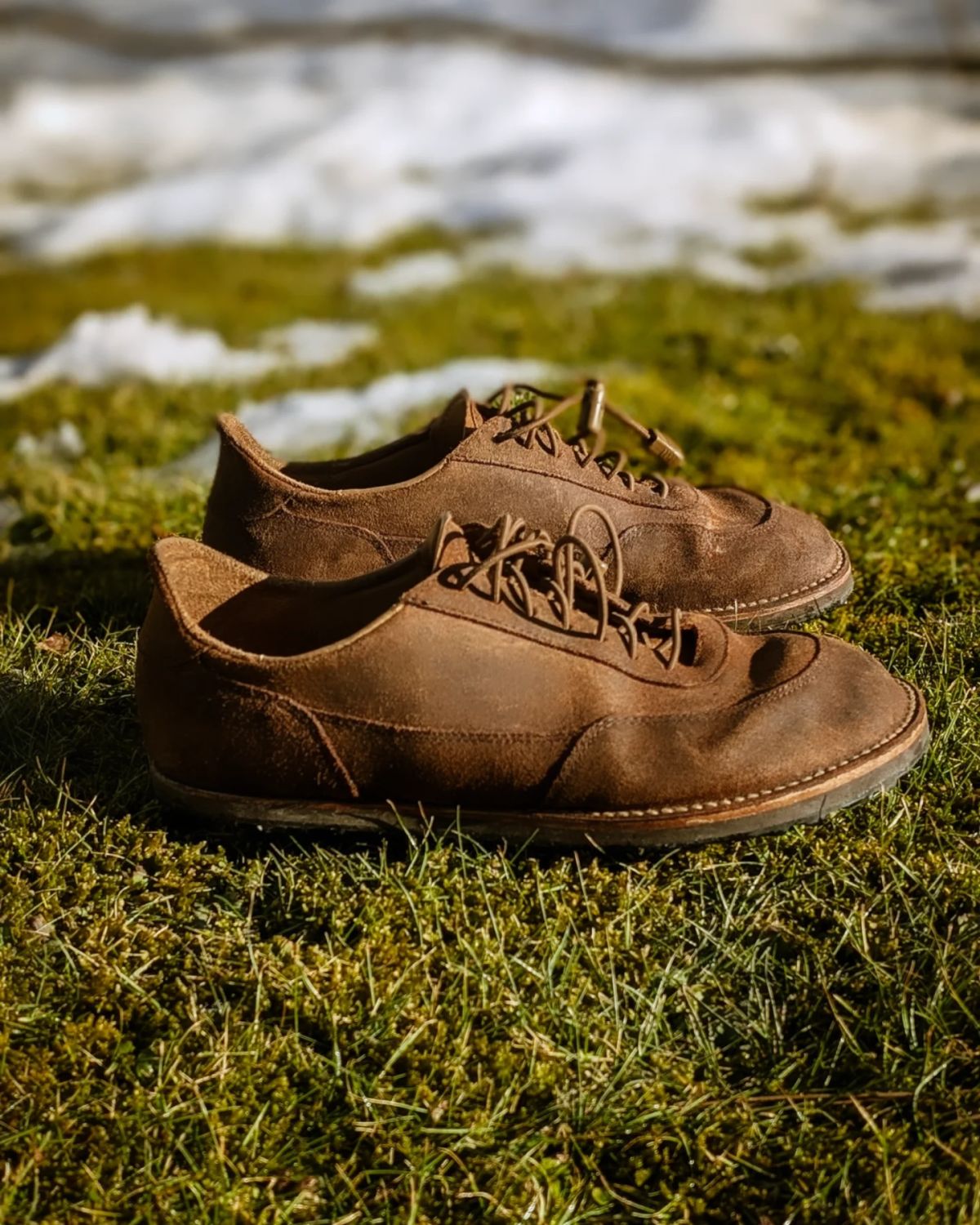 Photo by andrewturriff on March 7, 2025 of the Turriff Functional Footwear C-01 Anatomical Outdoor Shoe in C.F. Stead Prairie Waxy Commander.