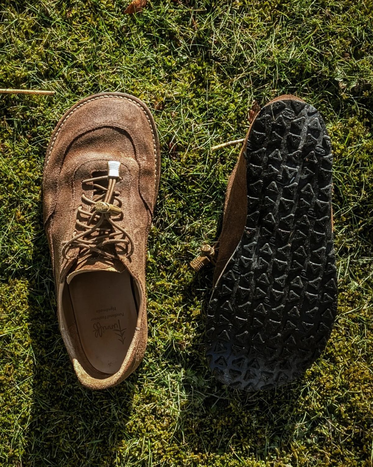 Photo by andrewturriff on March 7, 2025 of the Turriff Functional Footwear C-01 Anatomical Outdoor Shoe in C.F. Stead Prairie Waxy Commander.
