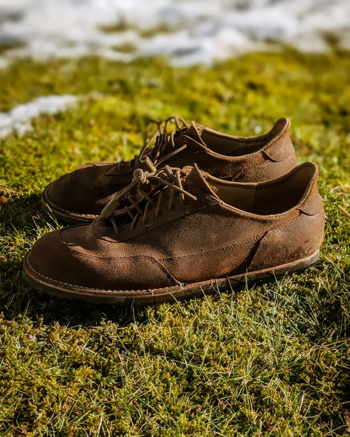 Photo by andrewturriff on March 7, 2025 of the Turriff Functional Footwear C-01 Anatomical Outdoor Shoe in C.F. Stead Prairie Waxy Commander.