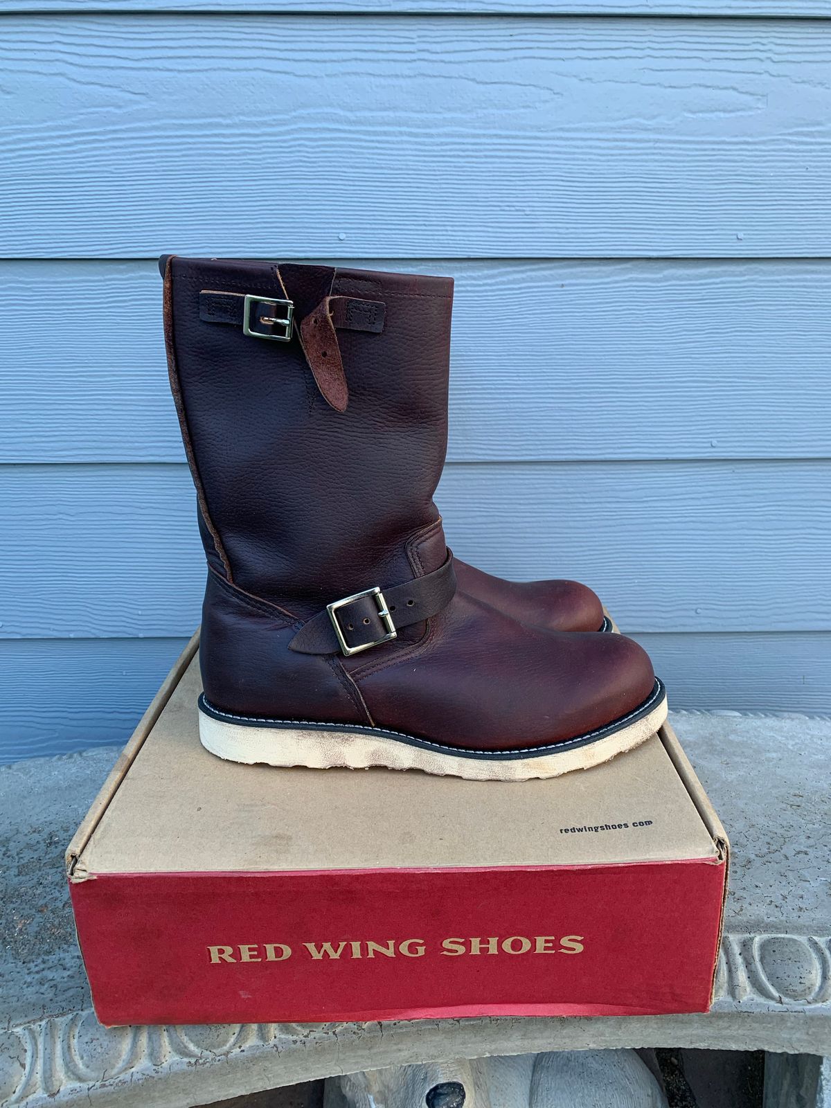 Photo by Epicarc on October 1, 2022 of the Red Wing Unlisted Model in S.B. Foot Briar Oil Slick.