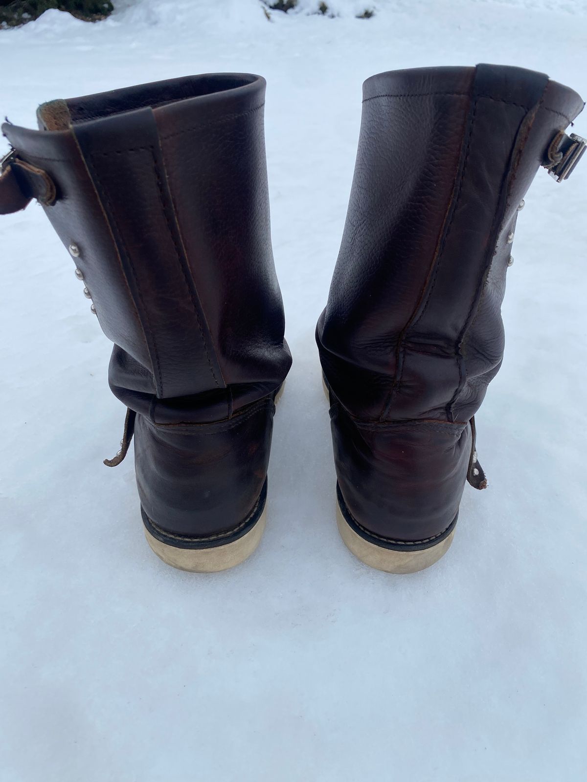 Photo by Epicarc on January 1, 2023 of the Red Wing Unlisted Model in S.B. Foot Briar Oil Slick.