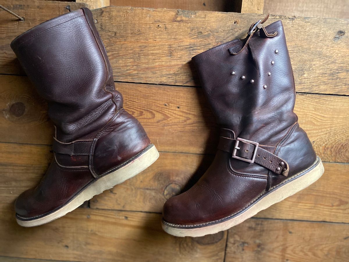 Photo by Epicarc on February 1, 2023 of the Red Wing Unlisted Model in S.B. Foot Briar Oil Slick.