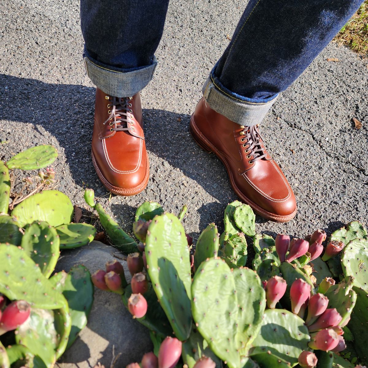 Photo by Indy369 on October 1, 2023 of the Alden Indy Boot in Madison Brown Calfskin.