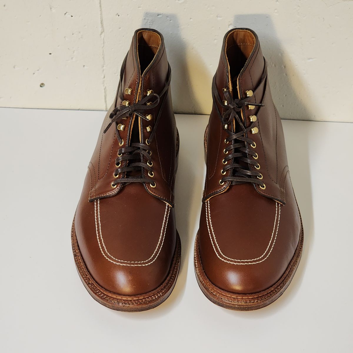 Photo by Indy369 on October 1, 2023 of the Alden Indy Boot in Madison Brown Calfskin.