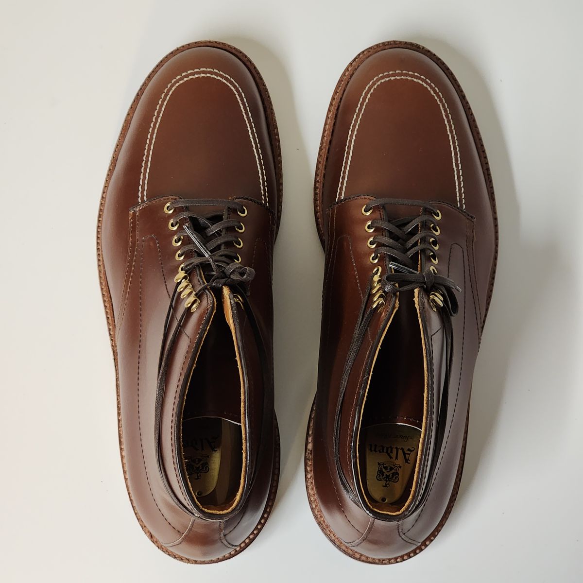 Photo by Indy369 on October 1, 2023 of the Alden Indy Boot in Madison Brown Calfskin.