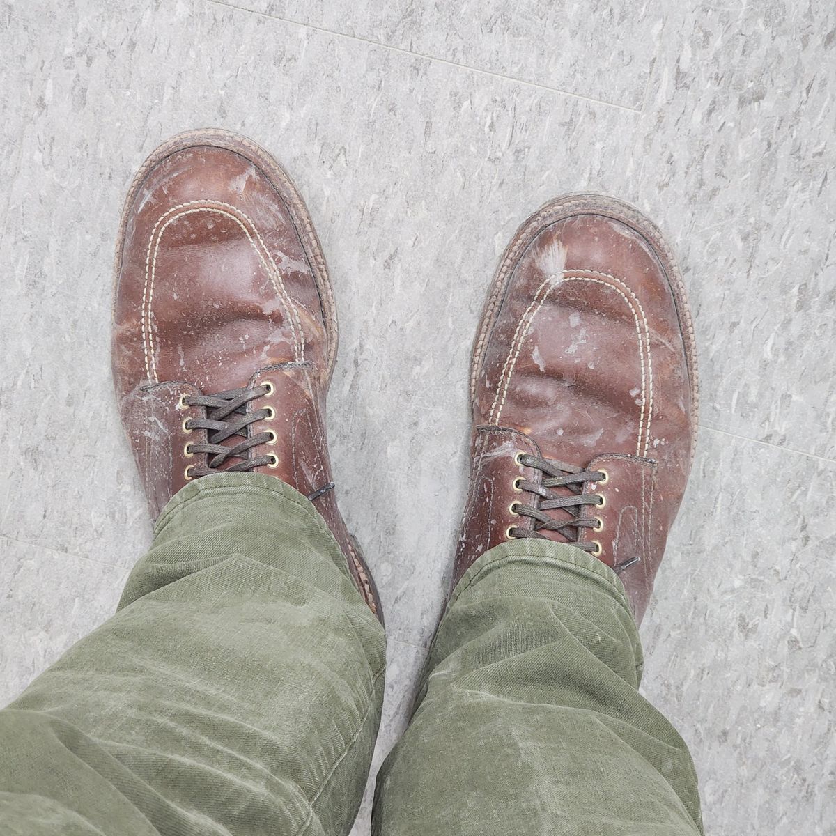 Photo by Indy369 on December 5, 2023 of the Alden Indy Boot in Madison Brown Calfskin.
