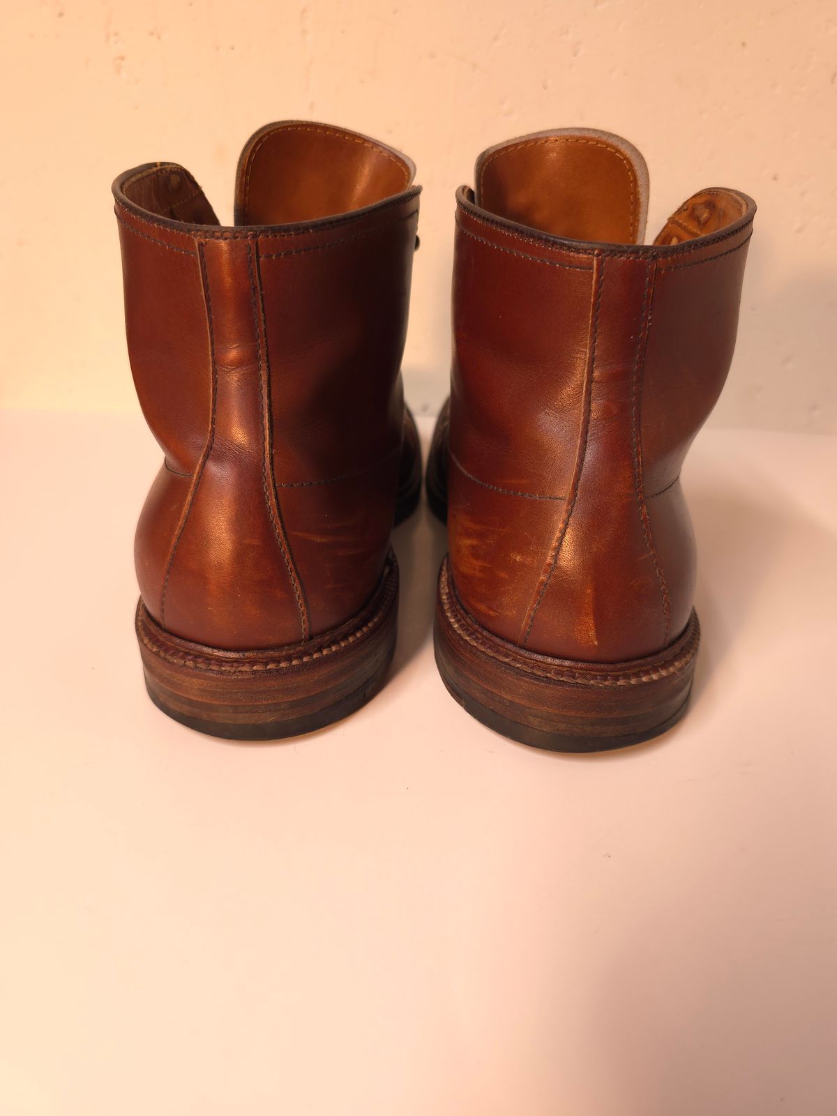 Photo by Indy369 on February 5, 2024 of the Alden Indy Boot in Madison Brown Calfskin.