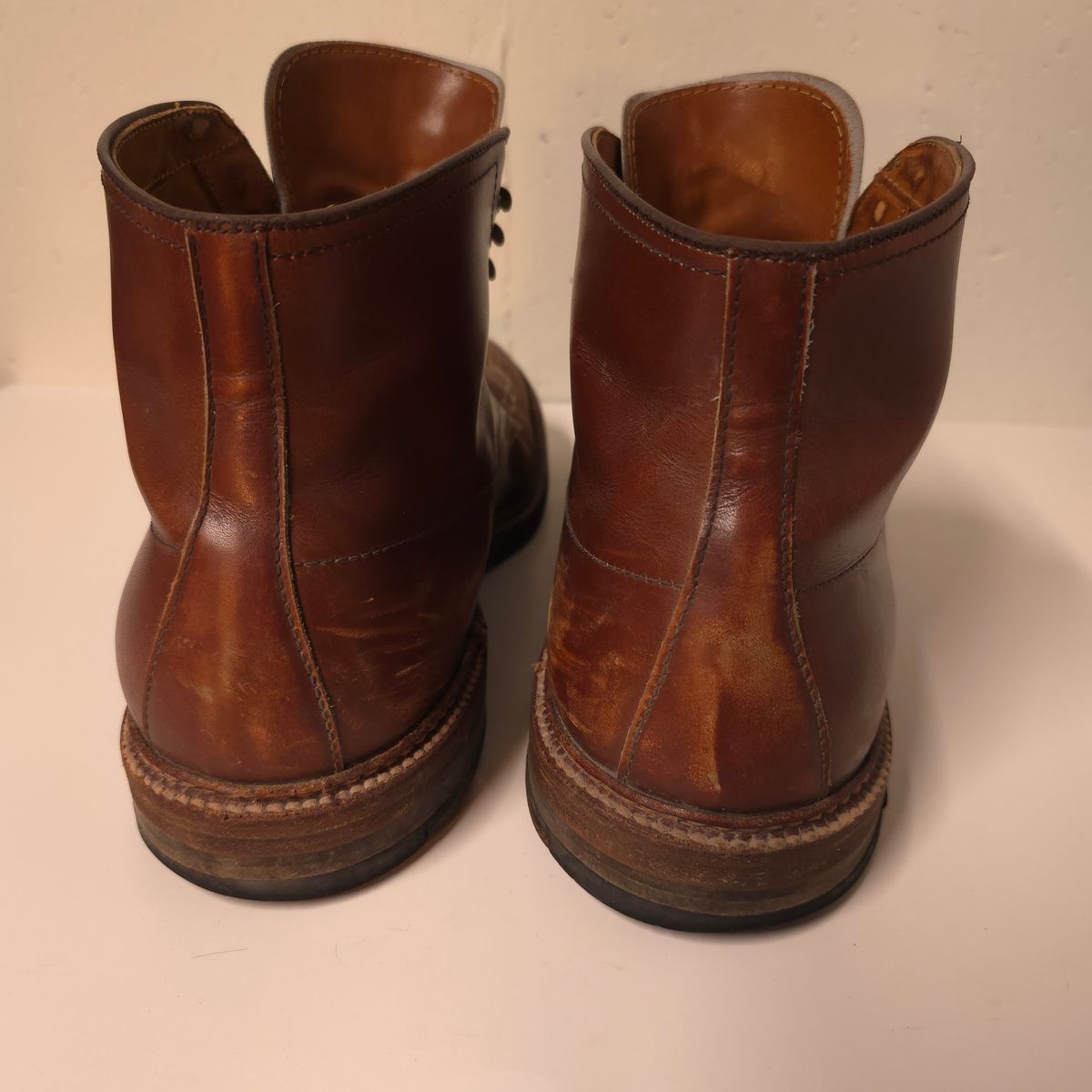 Photo by Indy369 on March 5, 2024 of the Alden Indy Boot in Madison Brown Calfskin.