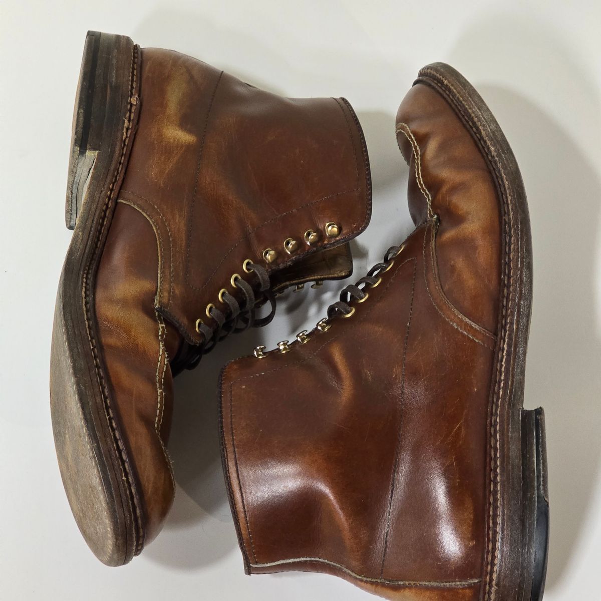 Photo by Indy369 on April 6, 2024 of the Alden Indy Boot in Madison Brown Calfskin.
