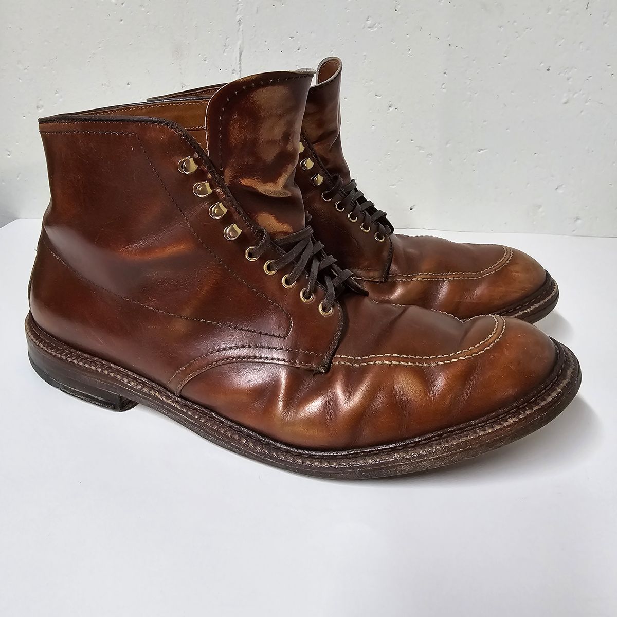 Photo by Indy369 on April 6, 2024 of the Alden Indy Boot in Madison Brown Calfskin.
