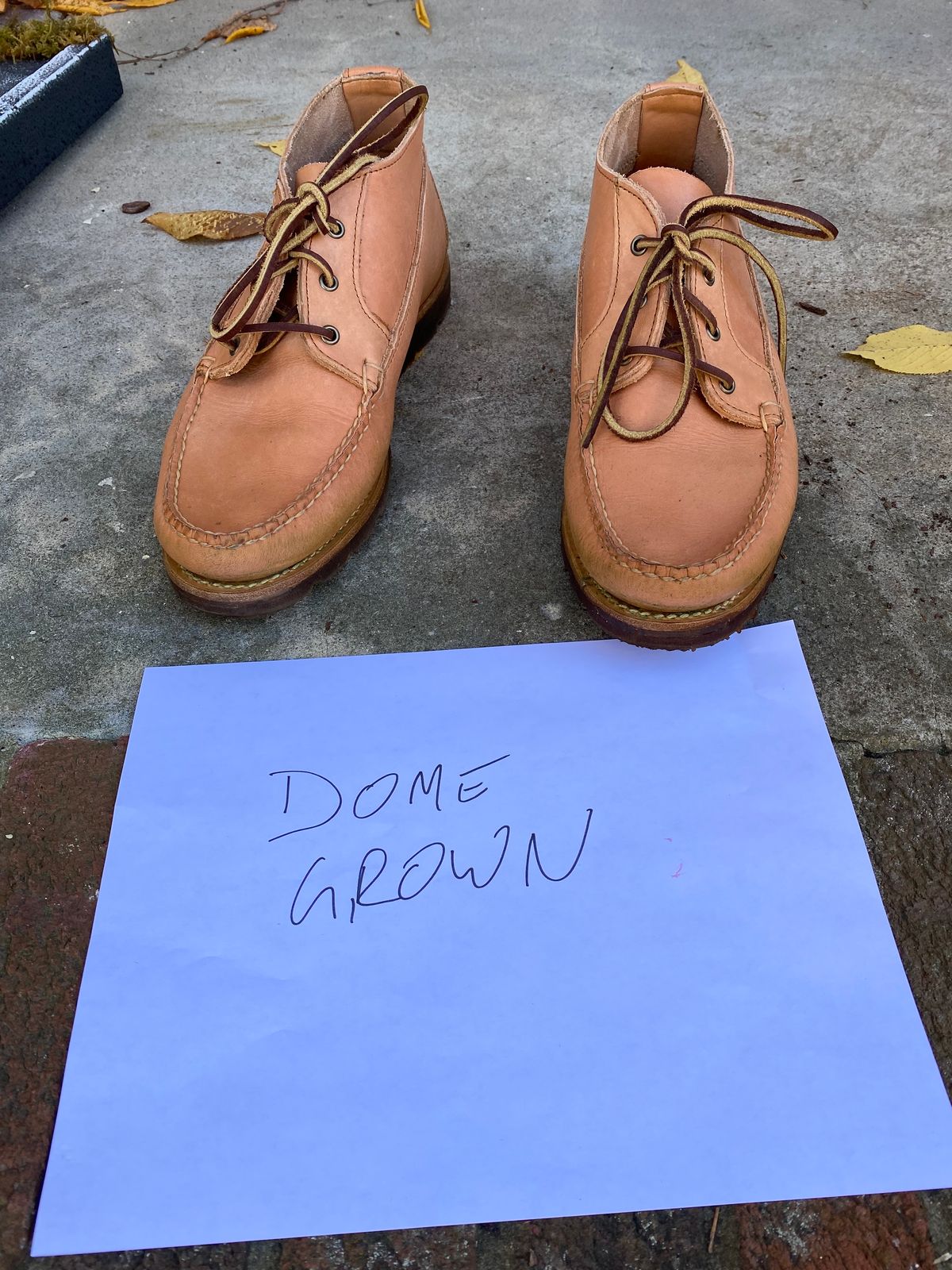 Photo by MaxPower on November 5, 2023 of the Rancourt & Co. Acadia Chukka Redux in Horween Natural Essex.