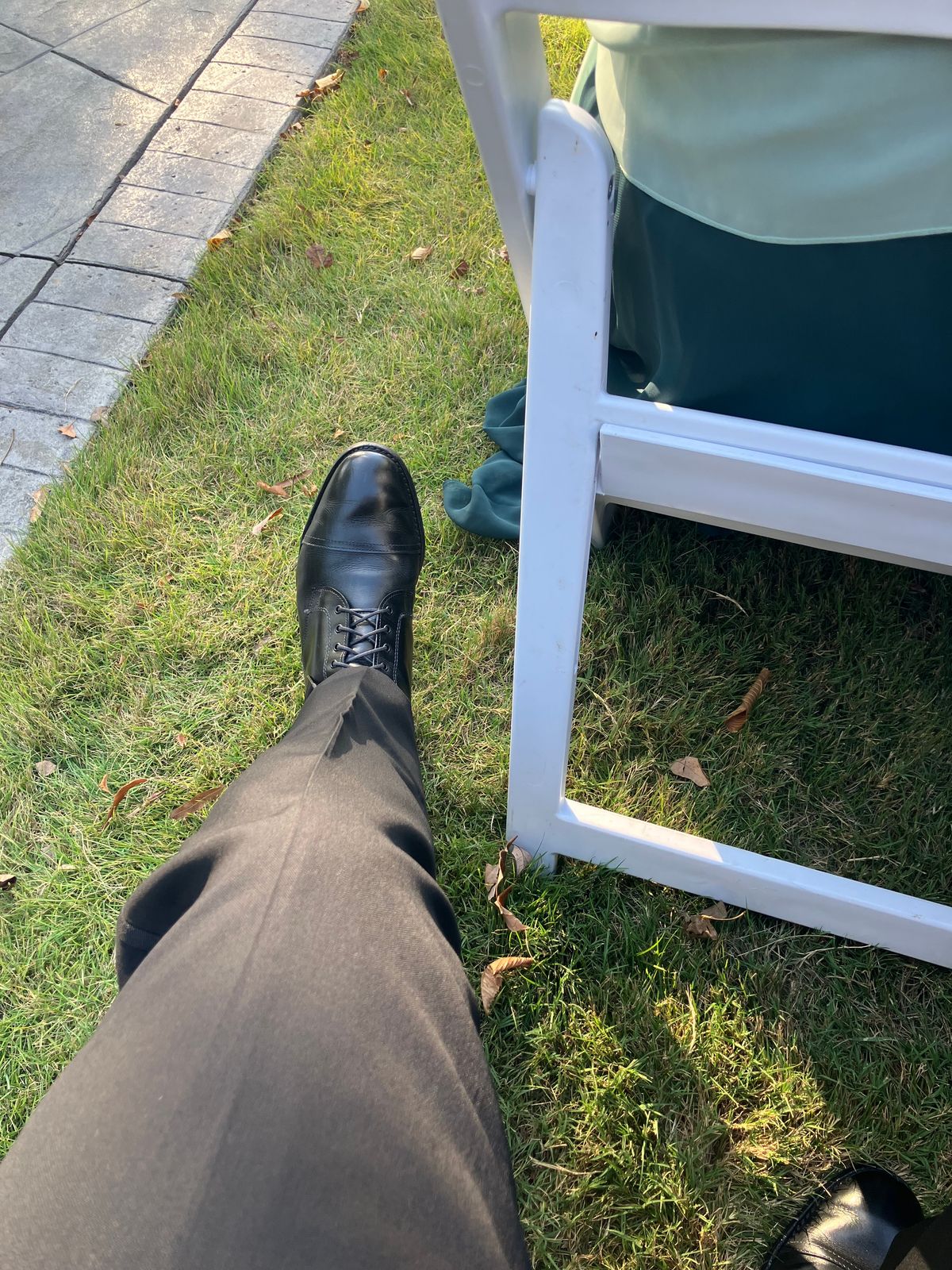 Photo by jbyer111 on September 12, 2025 of the Allen Edmonds First Avenue Cap Toe Boot in Black Calfskin.