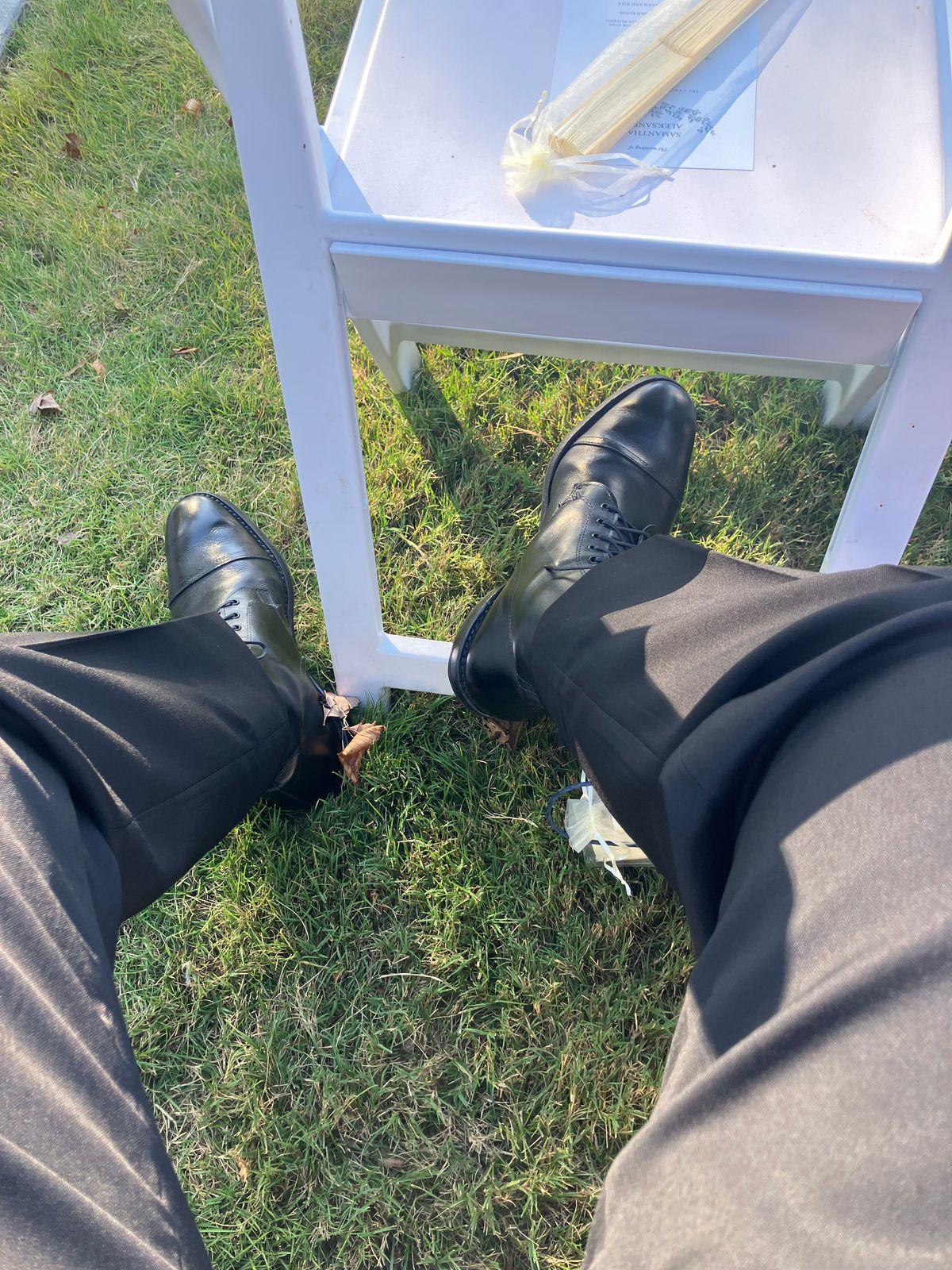 Photo by jbyer111 on September 12, 2025 of the Allen Edmonds First Avenue Cap Toe Boot in Black Calfskin.