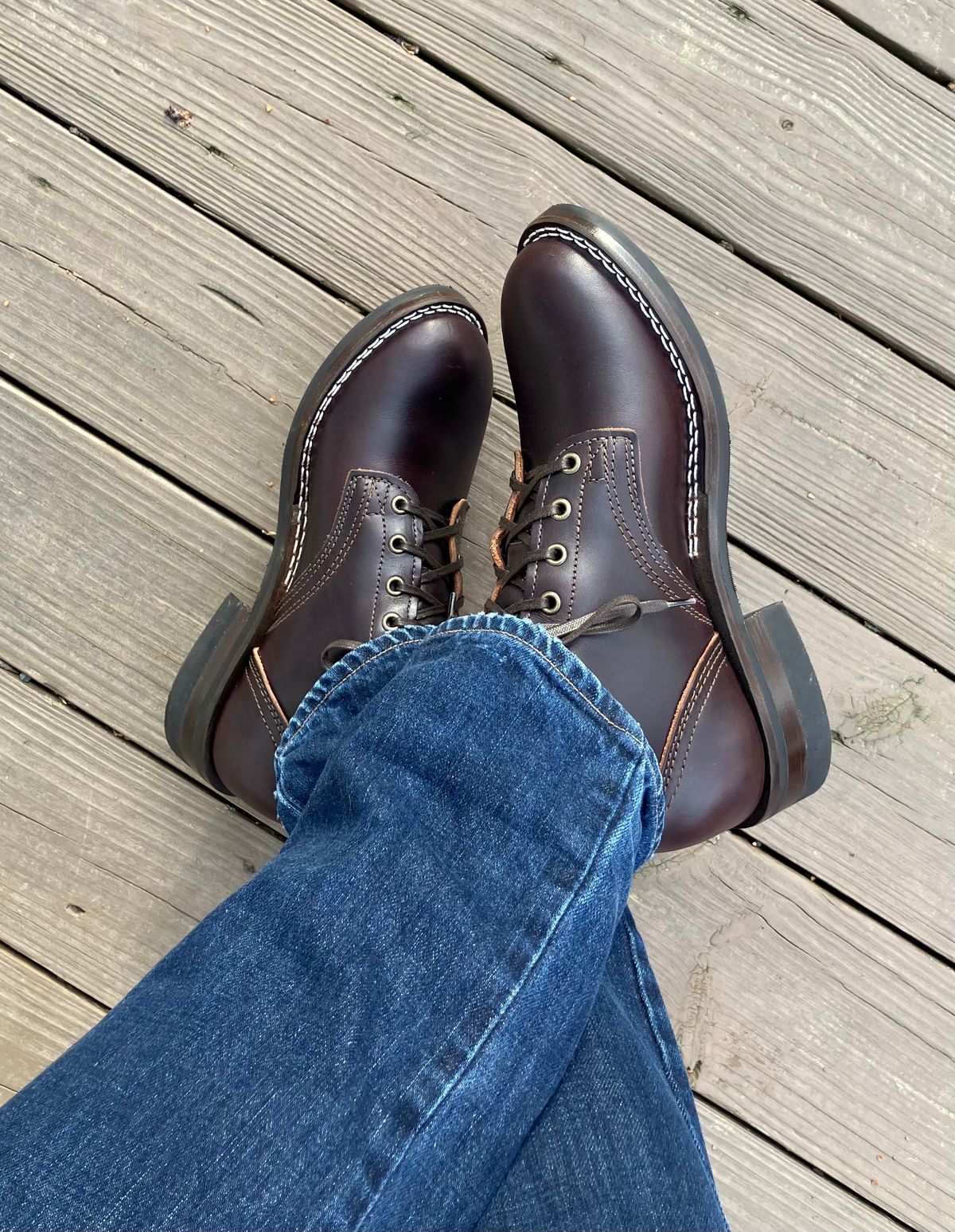 Photo by jbyer111 on April 5, 2026 of the Nicks LL64 in Wickett & Craig Walnut Double Stuffed.