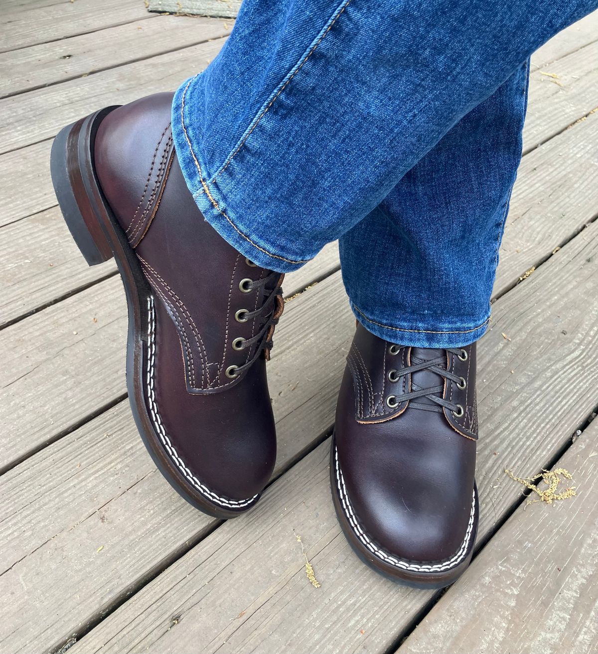 Photo by jbyer111 on April 14, 2026 of the Nicks LL64 in Wickett & Craig Walnut Double Stuffed.