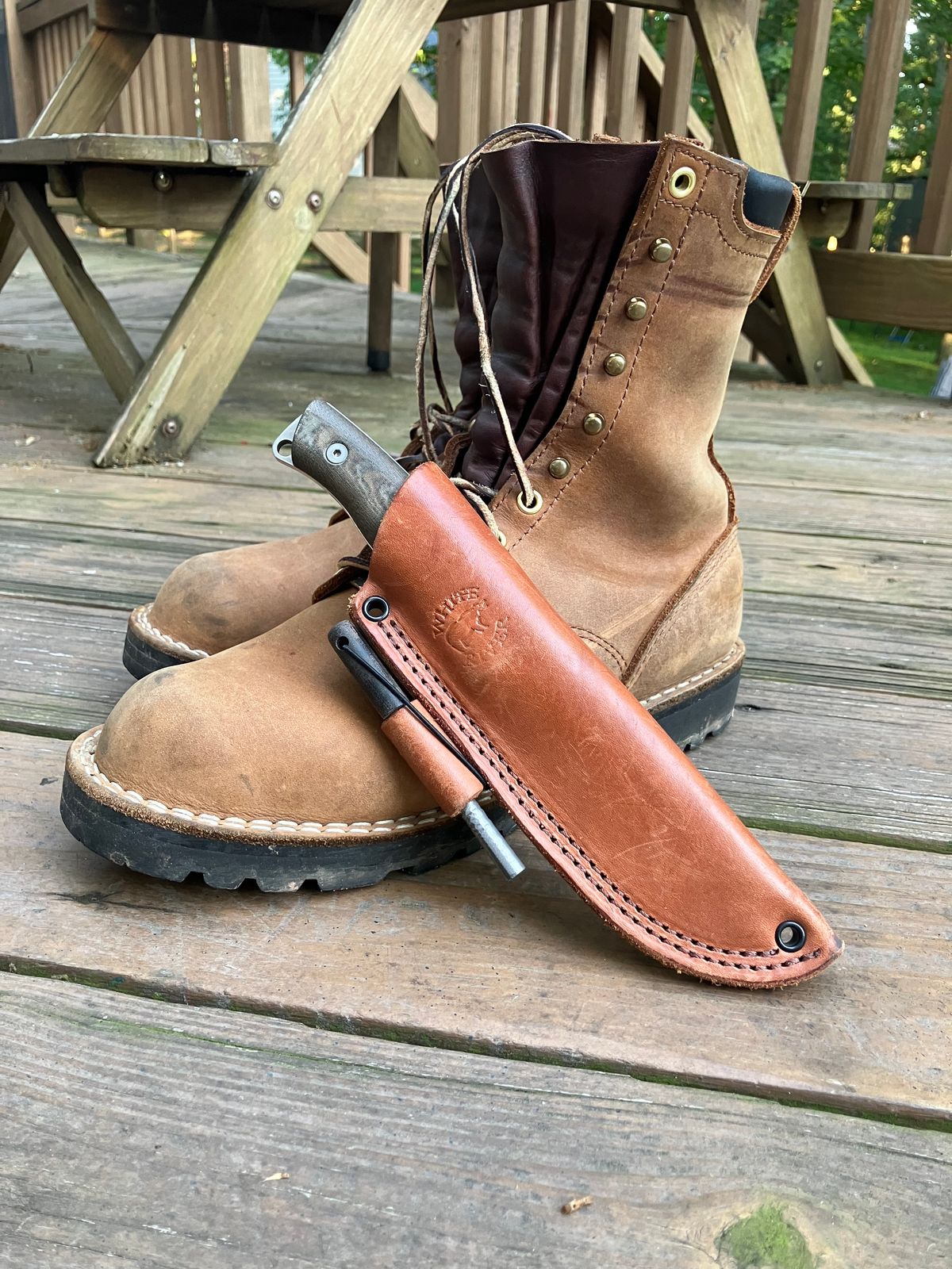 Photo by jbyer111 on May 30, 2024 of the Nicks Ridgeline Hiking Boot in Seidel WeatherShield Brown.