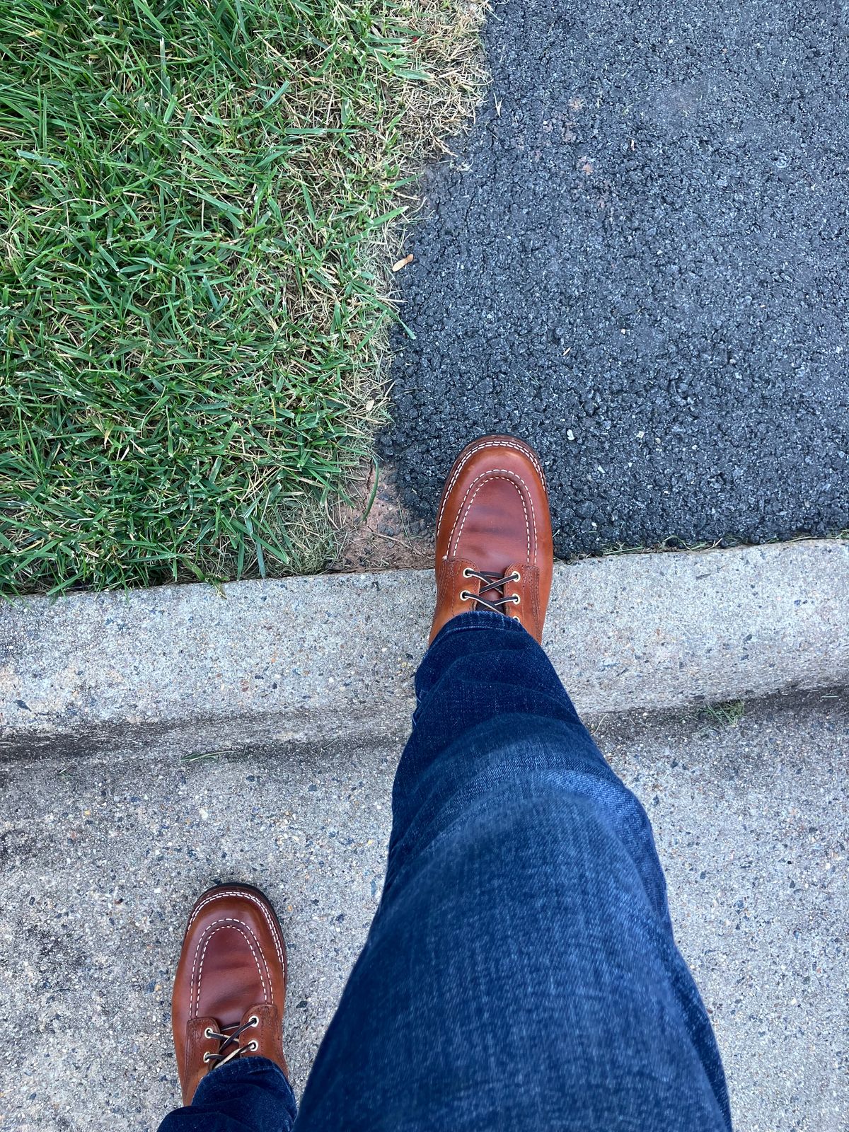 Photo by jbyer111 on October 18, 2024 of the Nicks Moc Toe in Wickett & Craig Natural Double Stuffed.