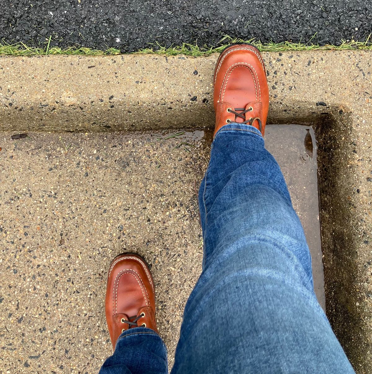 Photo by jbyer111 on May 27, 2025 of the Nicks Moc Toe in Wickett & Craig Natural Double Stuffed.