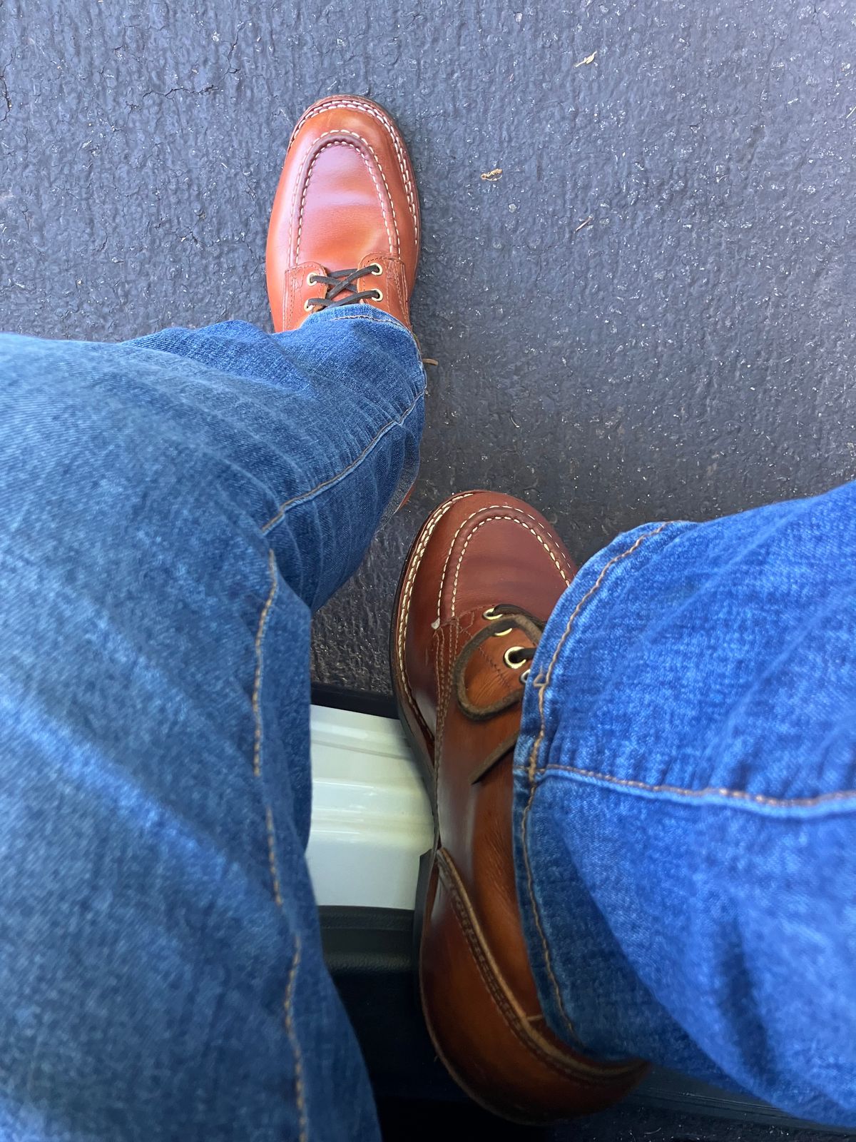 Photo by jbyer111 on May 29, 2026 of the Nicks Moc Toe in Wickett & Craig Natural Double Stuffed.
