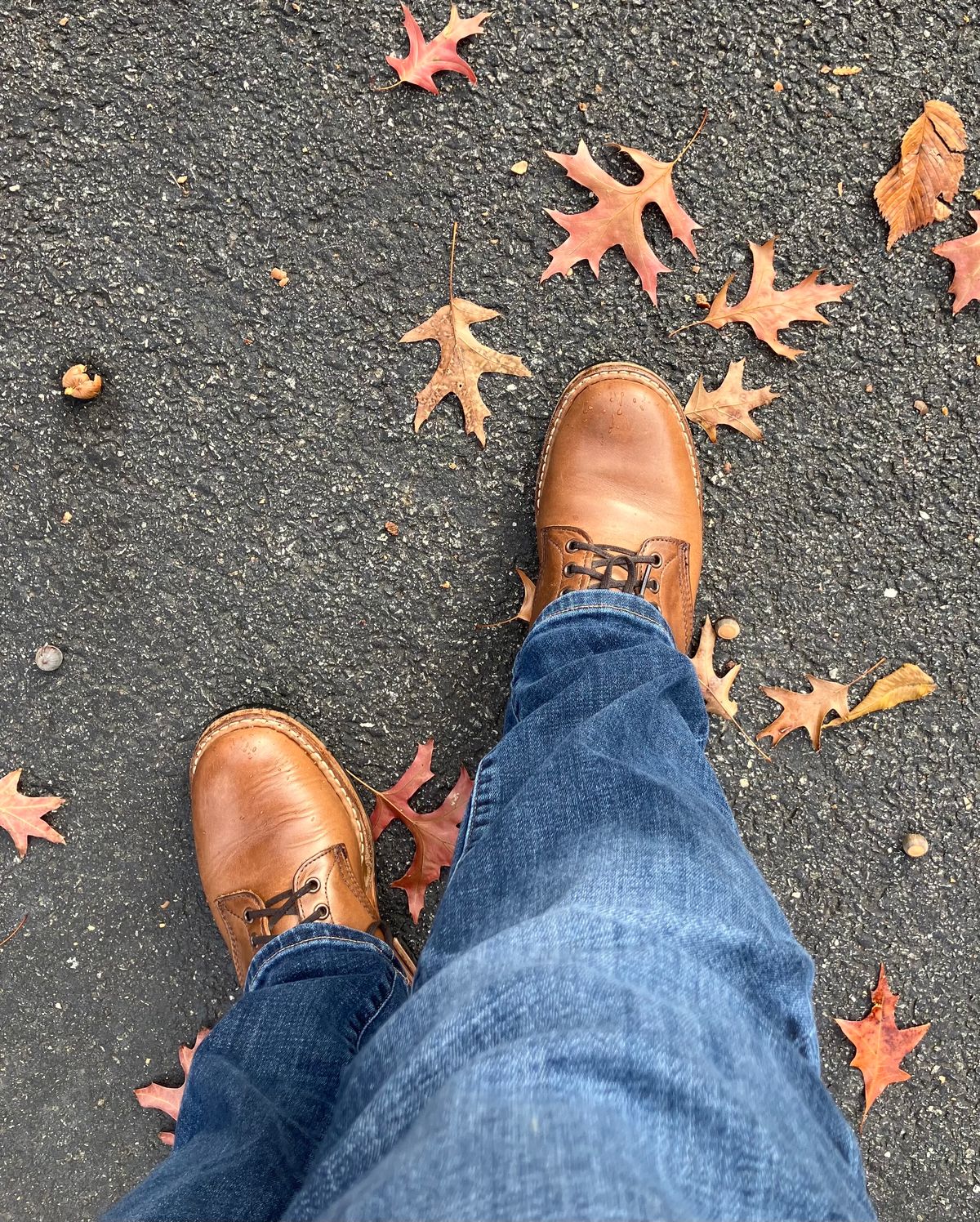 Photo by jbyer111 on October 30, 2023 of the White's Bounty Hunter in Horween Natural Chromexcel.