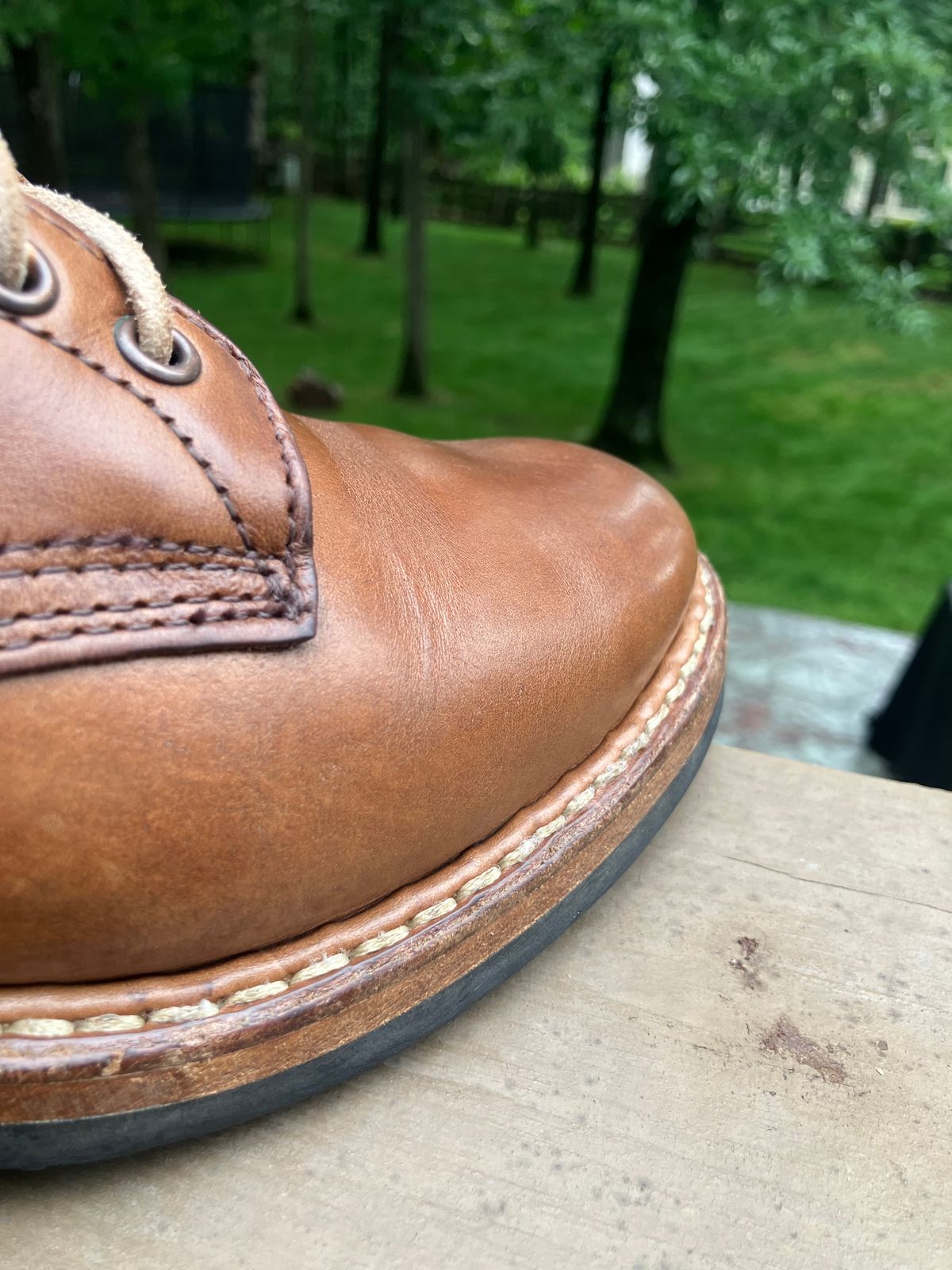 Photo by jbyer111 on May 25, 2026 of the White's Bounty Hunter in Horween Natural Chromexcel.