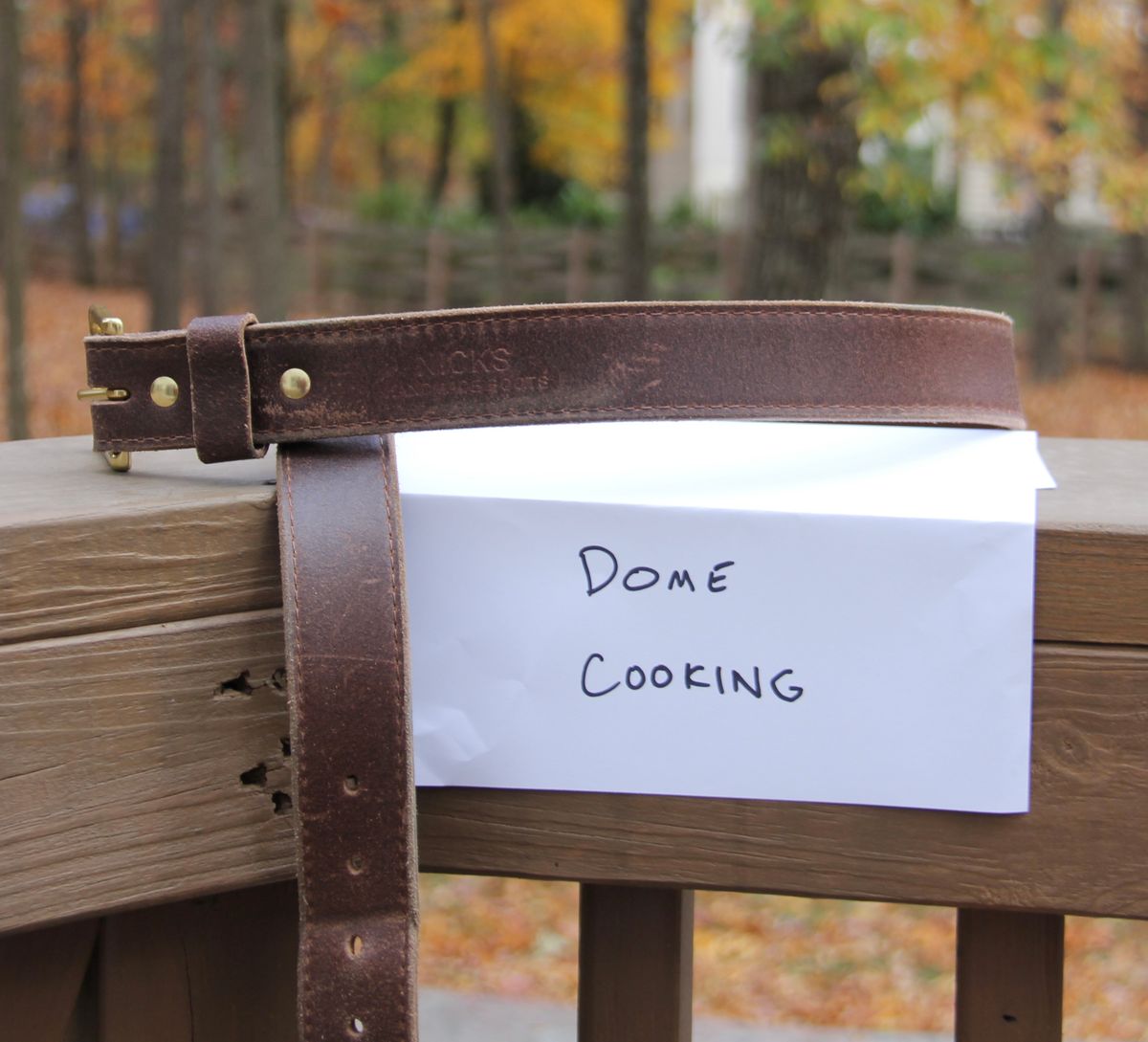 Photo by jbyer111 on November 3, 2025 of the Nicks Heritage Belt in Horween Natural Waxed Flesh.