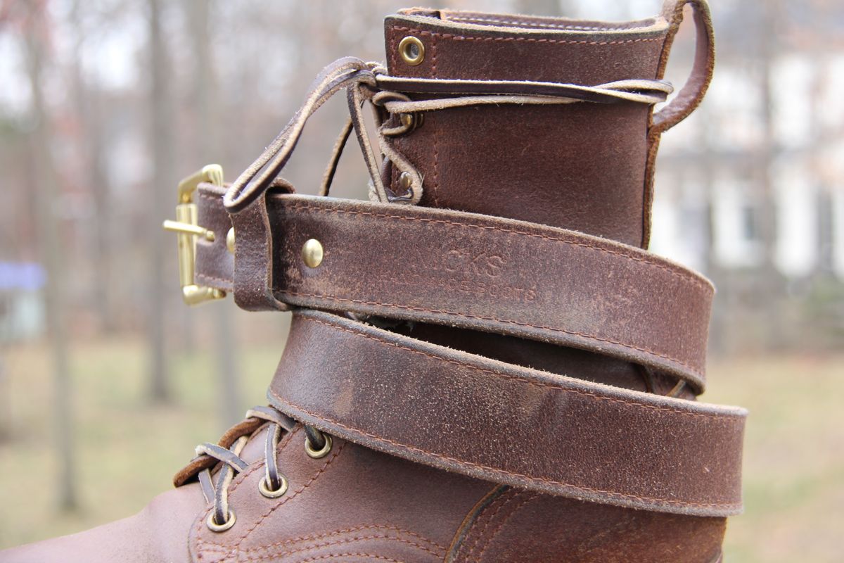 Photo by jbyer111 on November 30, 2025 of the Nicks Heritage Belt in Horween Natural Waxed Flesh.