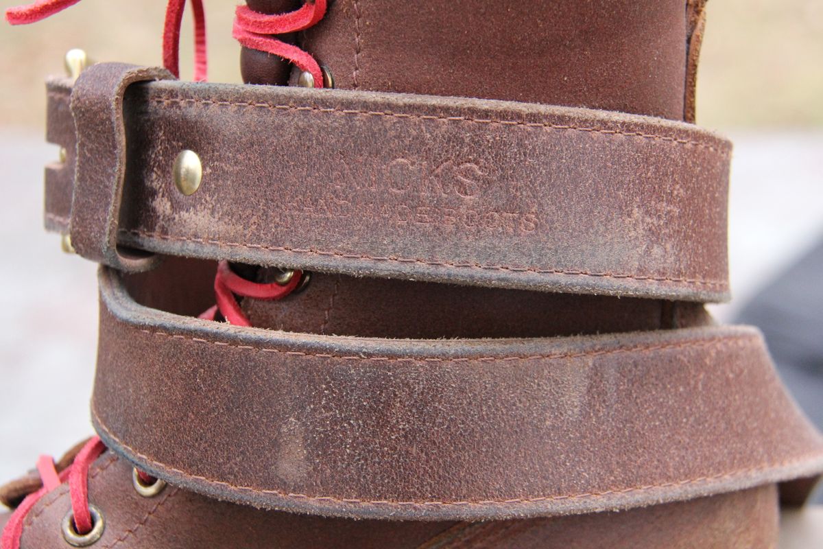 Photo by jbyer111 on January 1, 2026 of the Nicks Heritage Belt in Horween Natural Waxed Flesh.