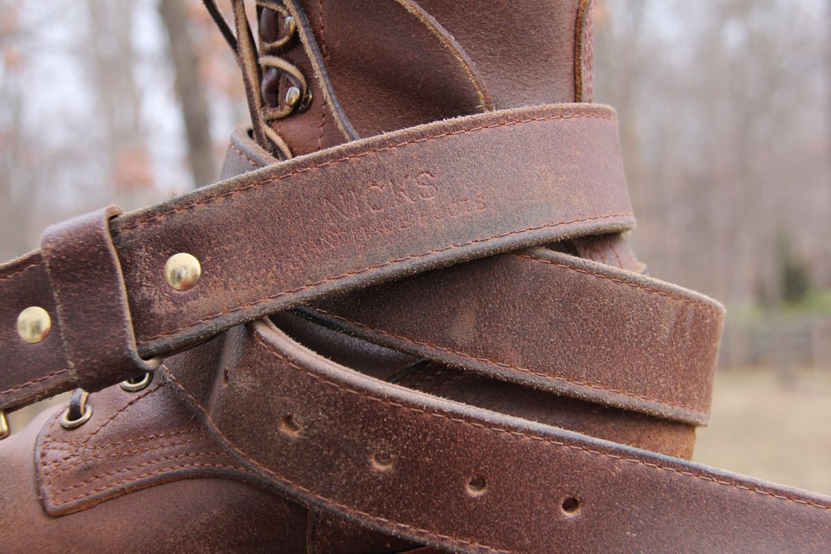 Photo by jbyer111 on March 3, 2026 of the Nicks Heritage Belt in Horween Natural Waxed Flesh.