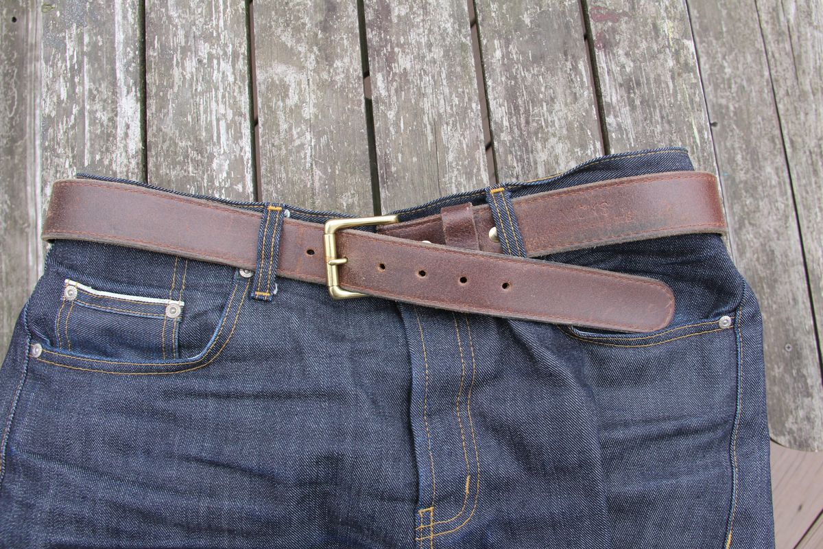 Photo by jbyer111 on March 3, 2026 of the Nicks Heritage Belt in Horween Natural Waxed Flesh.