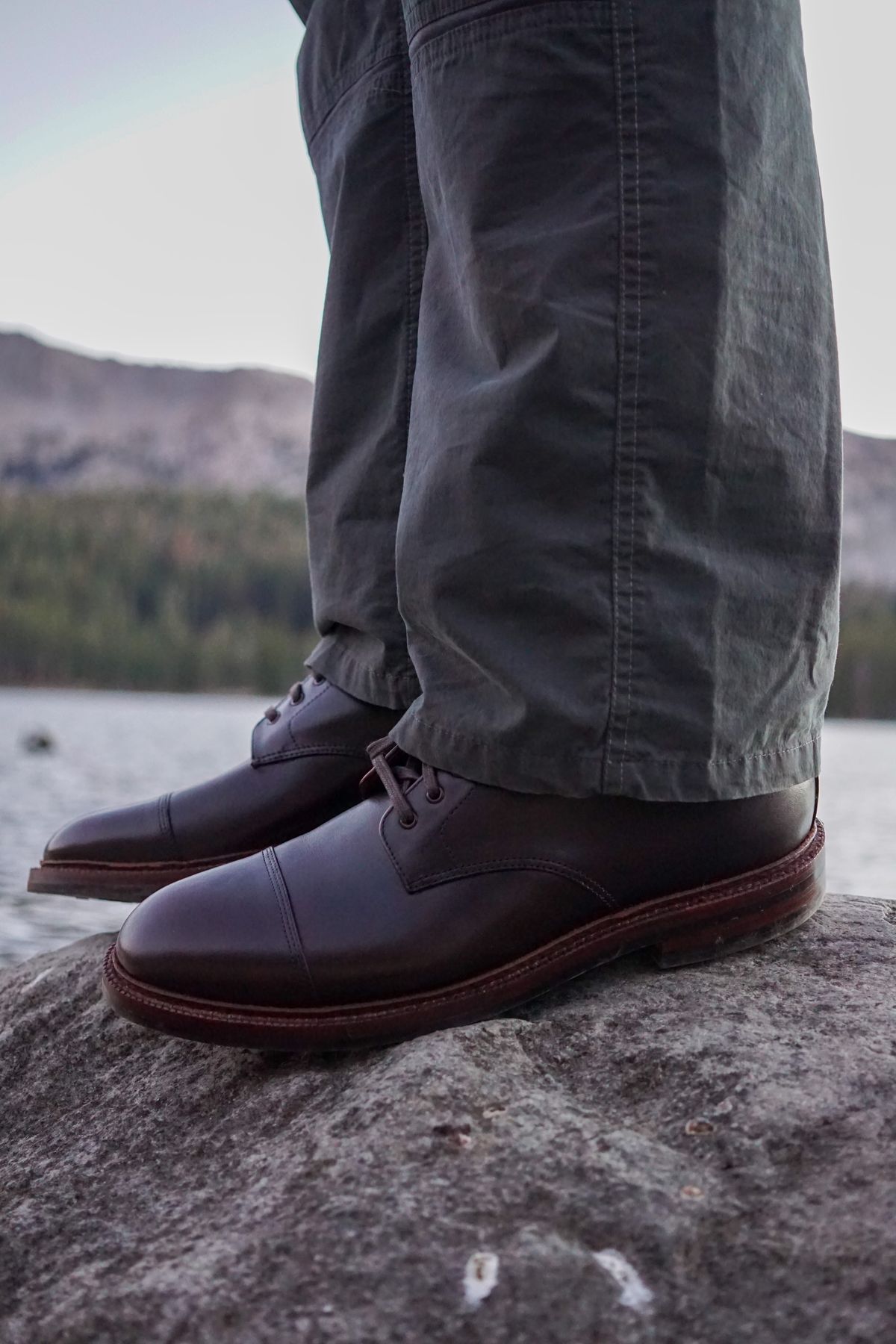 Photo by Dodgers78 on October 2, 2022 of the Grant Stone Cap Toe Boot in Unlisted Leather.