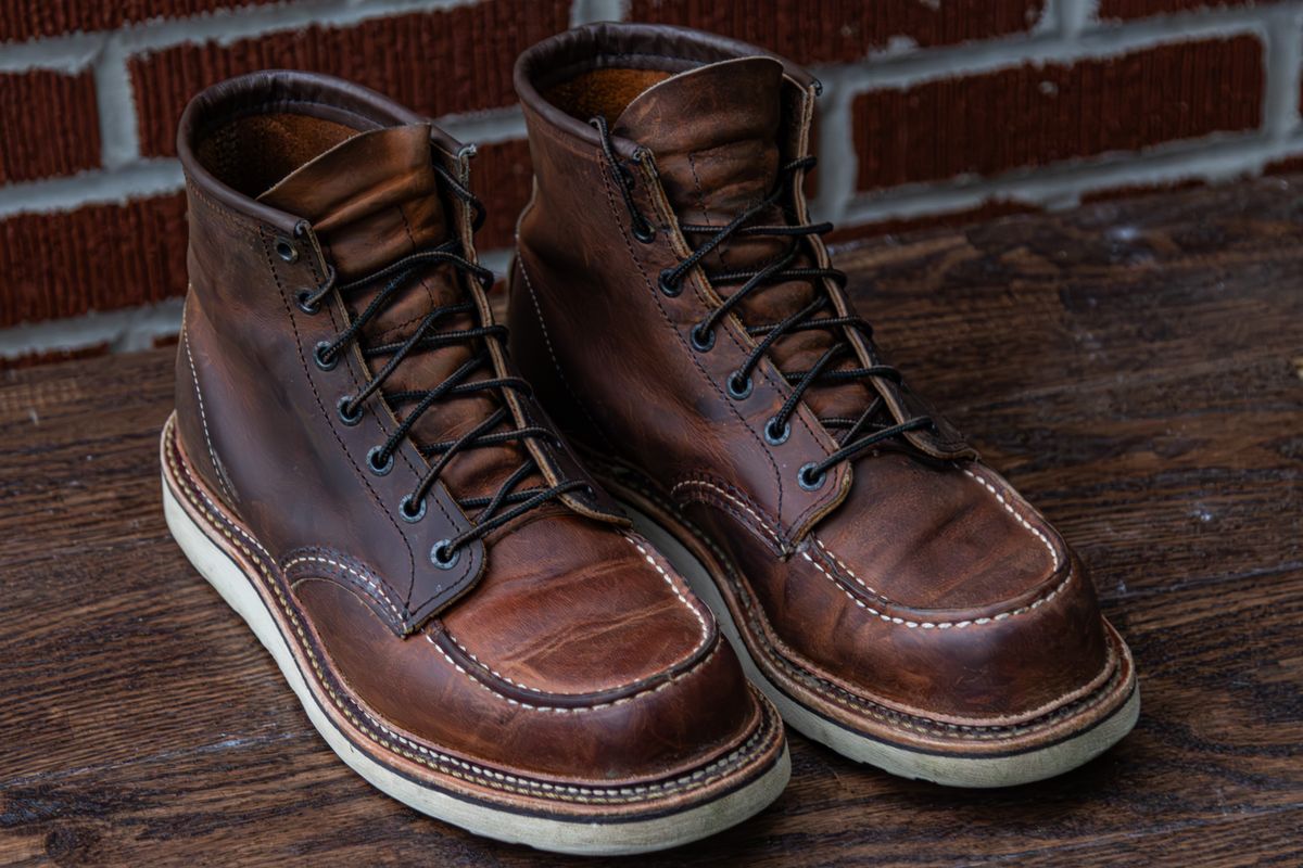 Photo by rsielaff on August 23, 2023 of the Red Wing 6-Inch Classic Moc in S.B. Foot Copper Rough and Tough.