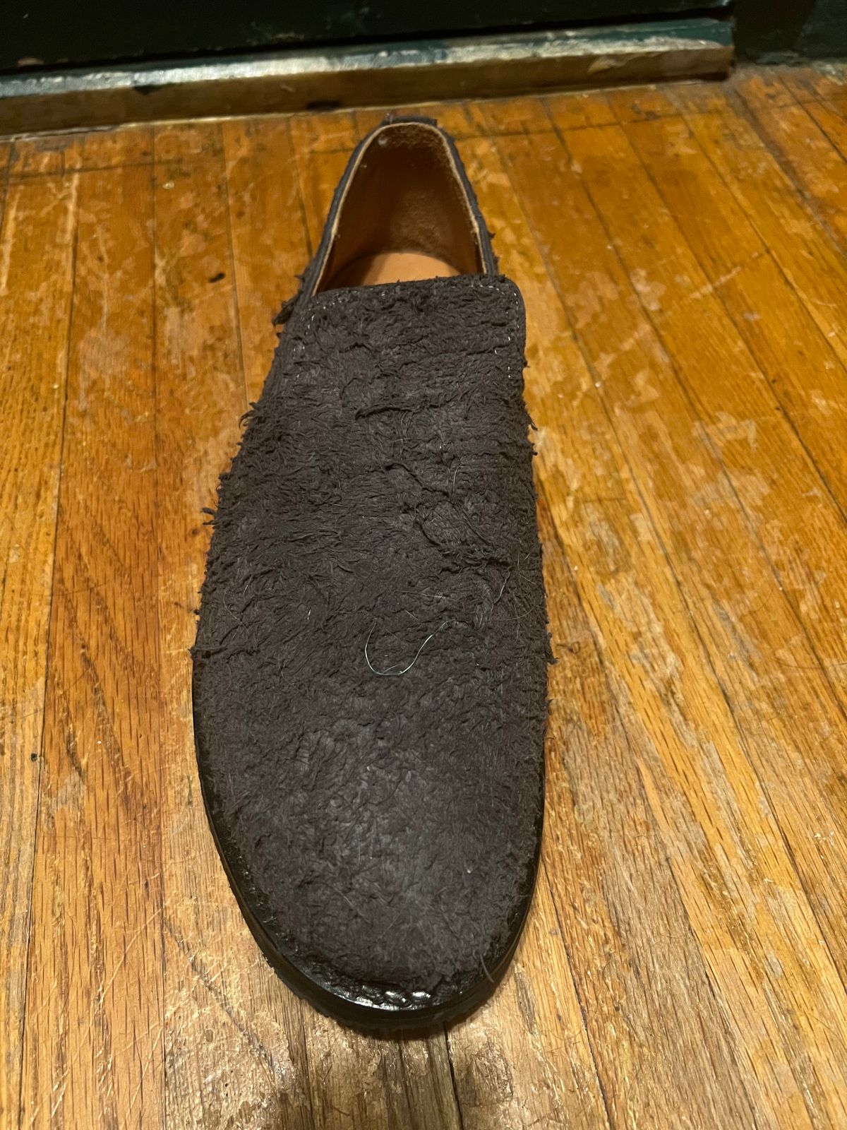 Photo by canary on November 5, 2023 of the Viberg Slipper in C.F. Stead Teak Waxy Mohawk.