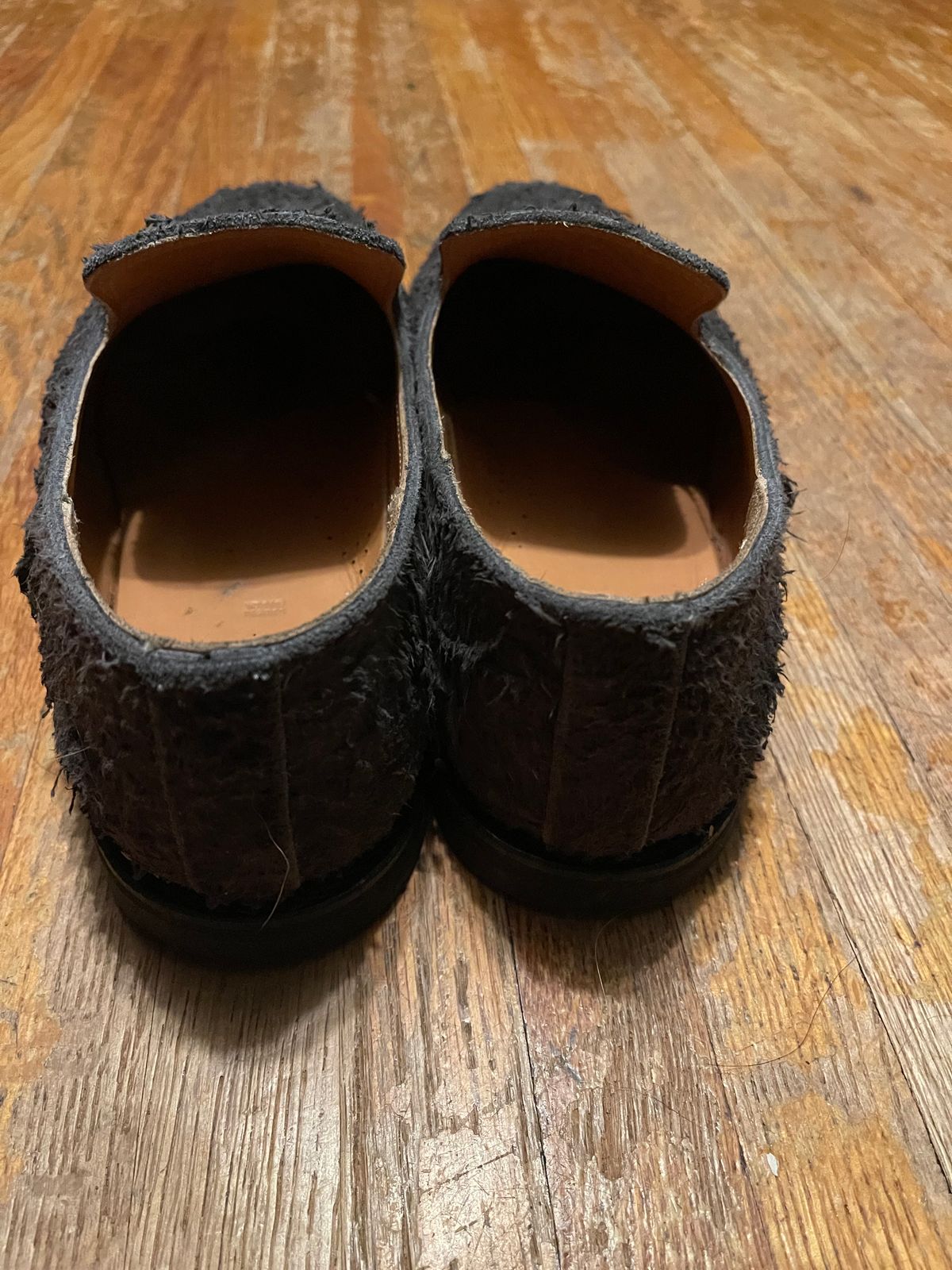 Photo by canary on December 6, 2023 of the Viberg Slipper in C.F. Stead Teak Waxy Mohawk.