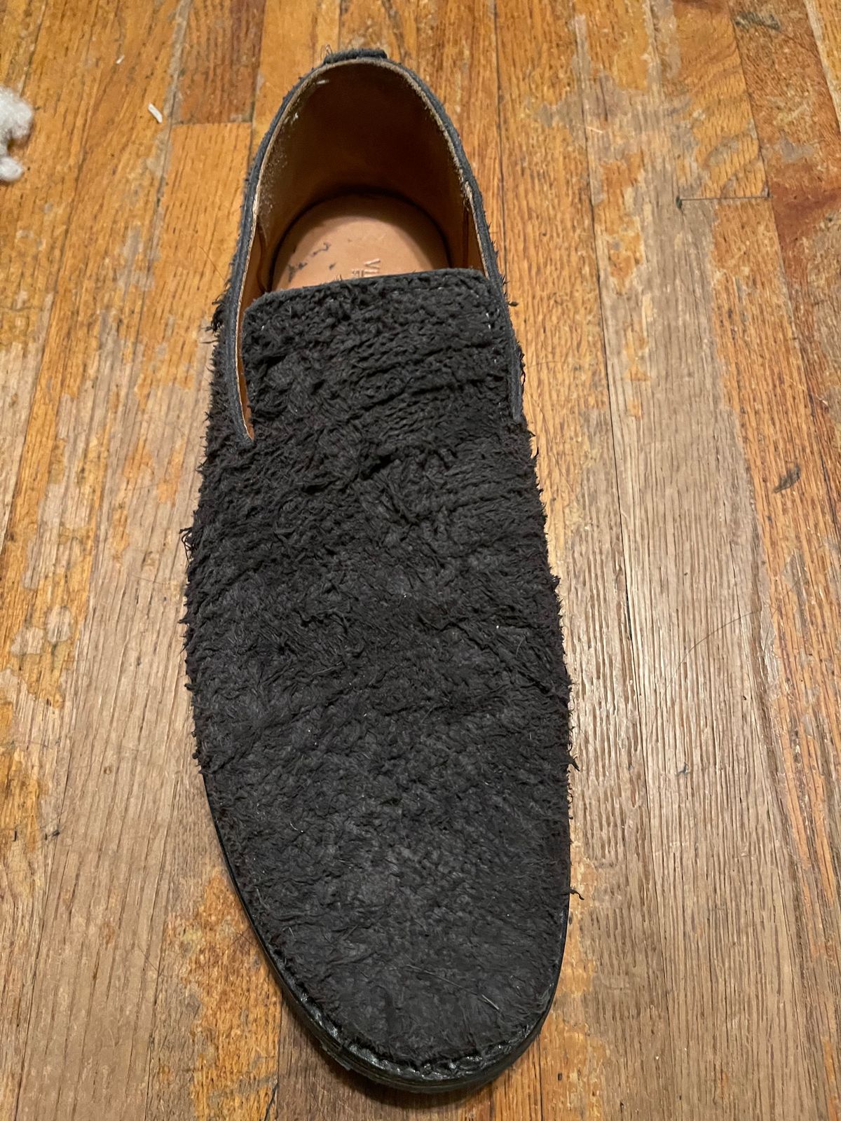 Photo by canary on December 6, 2023 of the Viberg Slipper in C.F. Stead Teak Waxy Mohawk.