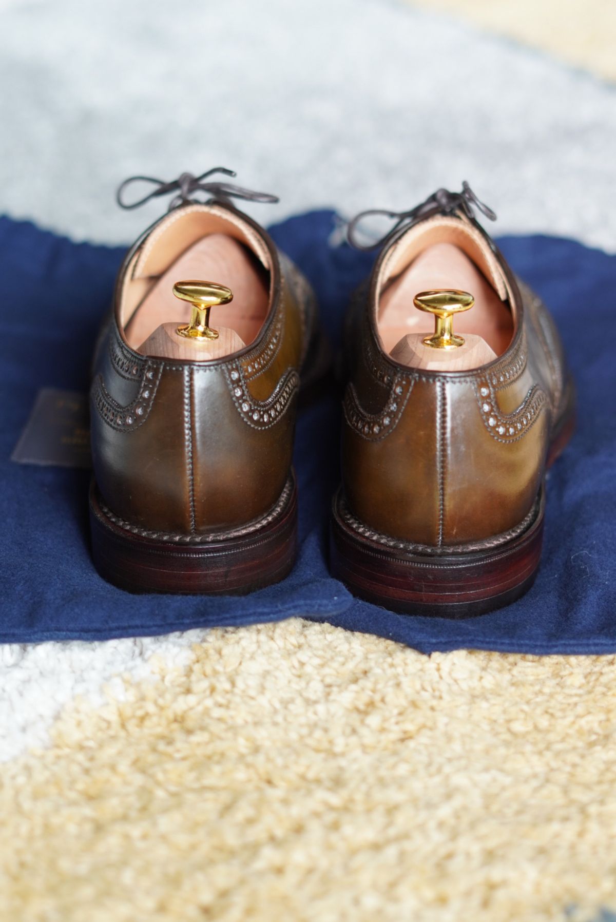Photo by luminol on October 2, 2022 of the Crockett & Jones Unknown Model in Horween Brown Shell Cordovan.