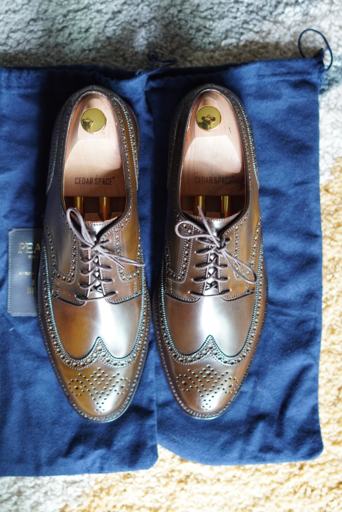 Photo by luminol on October 2, 2022 of the Crockett & Jones Unknown Model in Horween Brown Shell Cordovan.