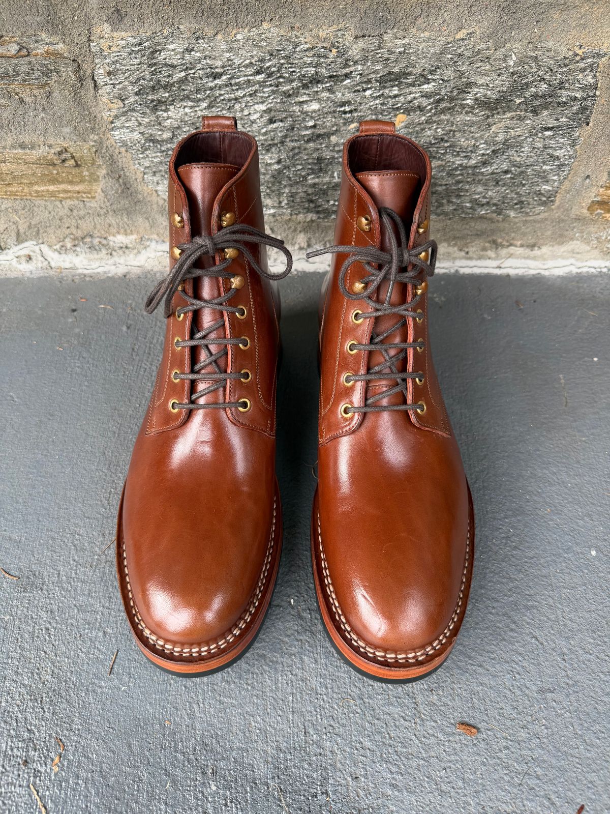 Photo by heroyjenkins on September 30, 2025 of the Blkbrd Shoemaker Rudiger-Z Service Boot in Maryam Toscanello TPR Horsebutt.