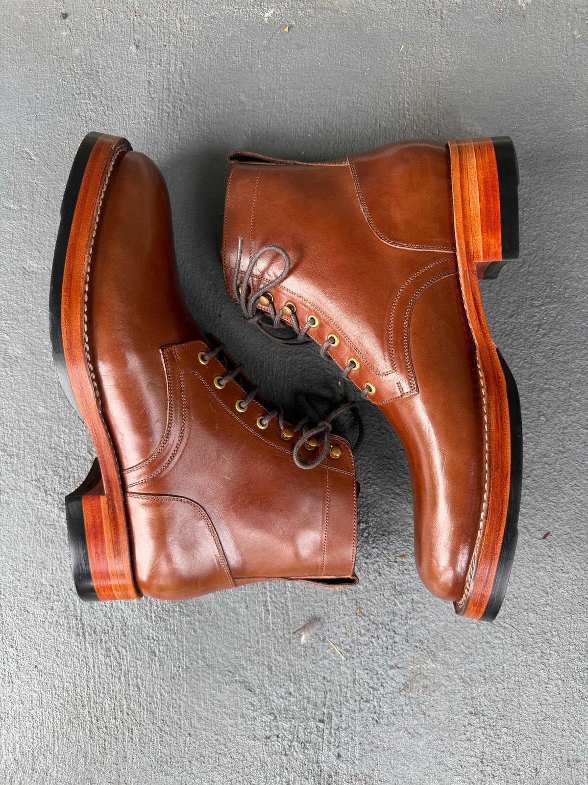 Photo by heroyjenkins on September 30, 2025 of the Blkbrd Shoemaker Rudiger-Z Service Boot in Maryam Toscanello TPR Horsebutt.