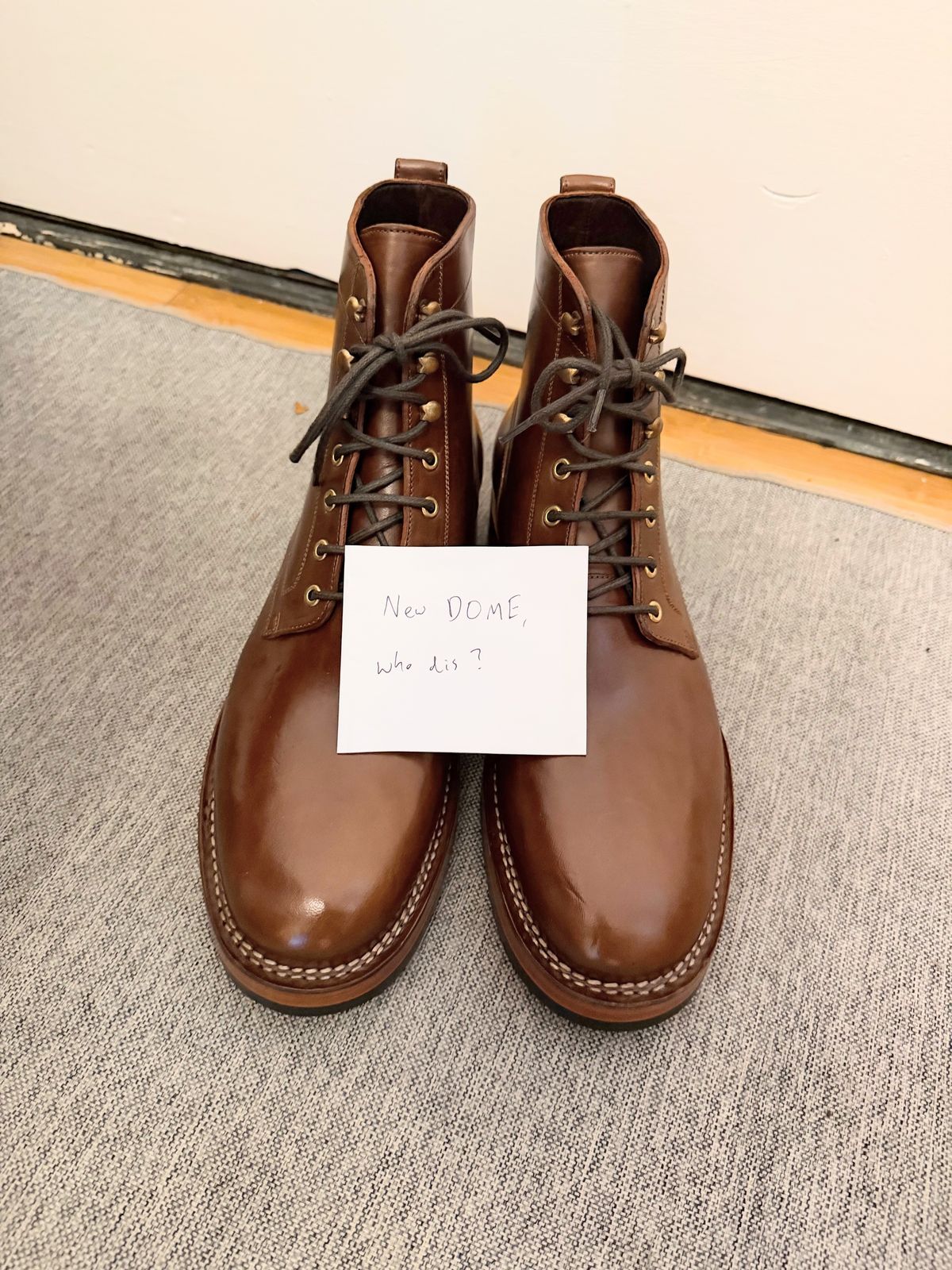 Photo by heroyjenkins on October 1, 2025 of the Blkbrd Shoemaker Rudiger-Z Service Boot in Maryam Toscanello TPR Horsebutt.