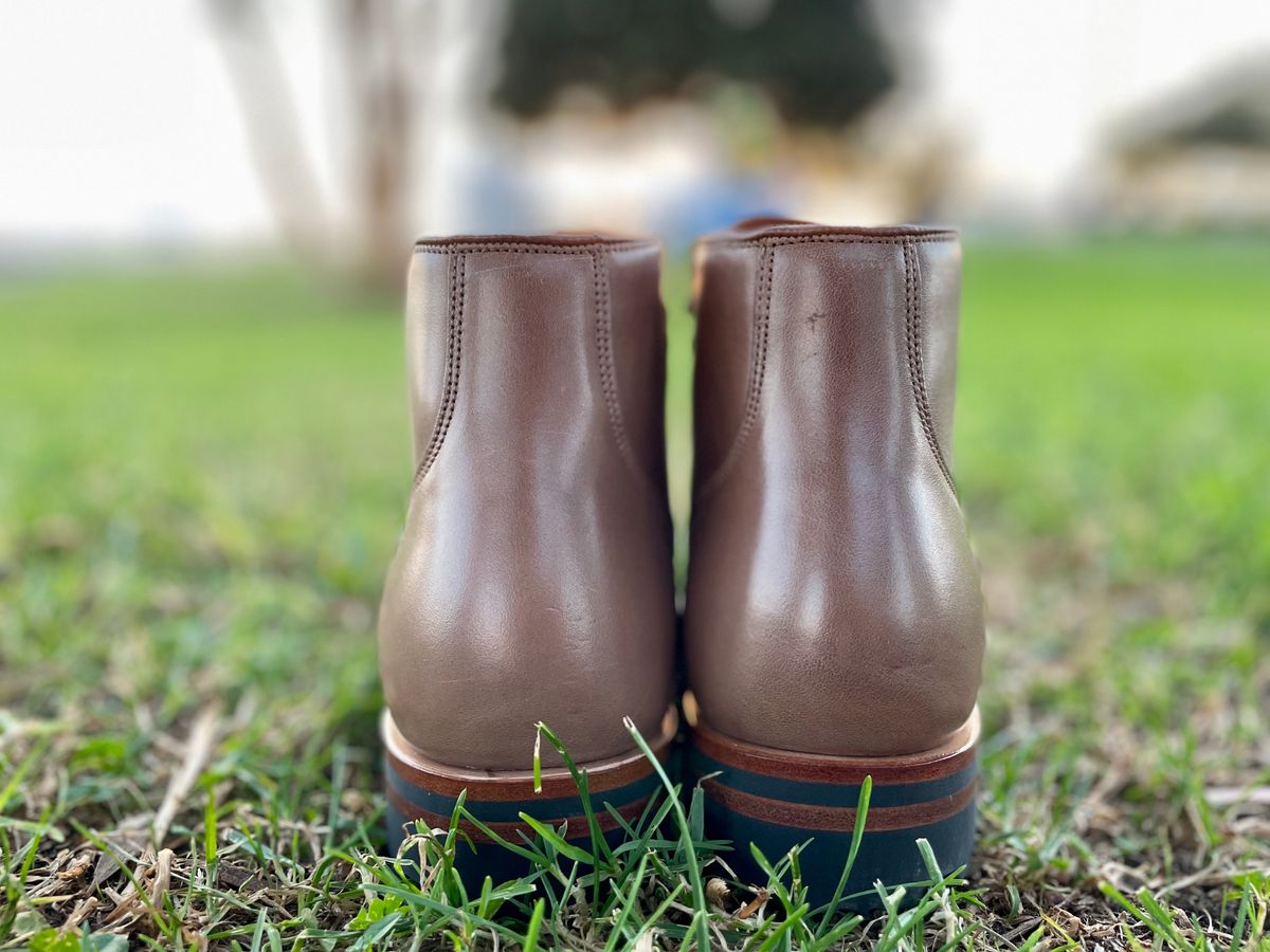 Photo by JuwannaBootMayne on October 2, 2022 of the Viberg Service Boot in Unlisted Leather.