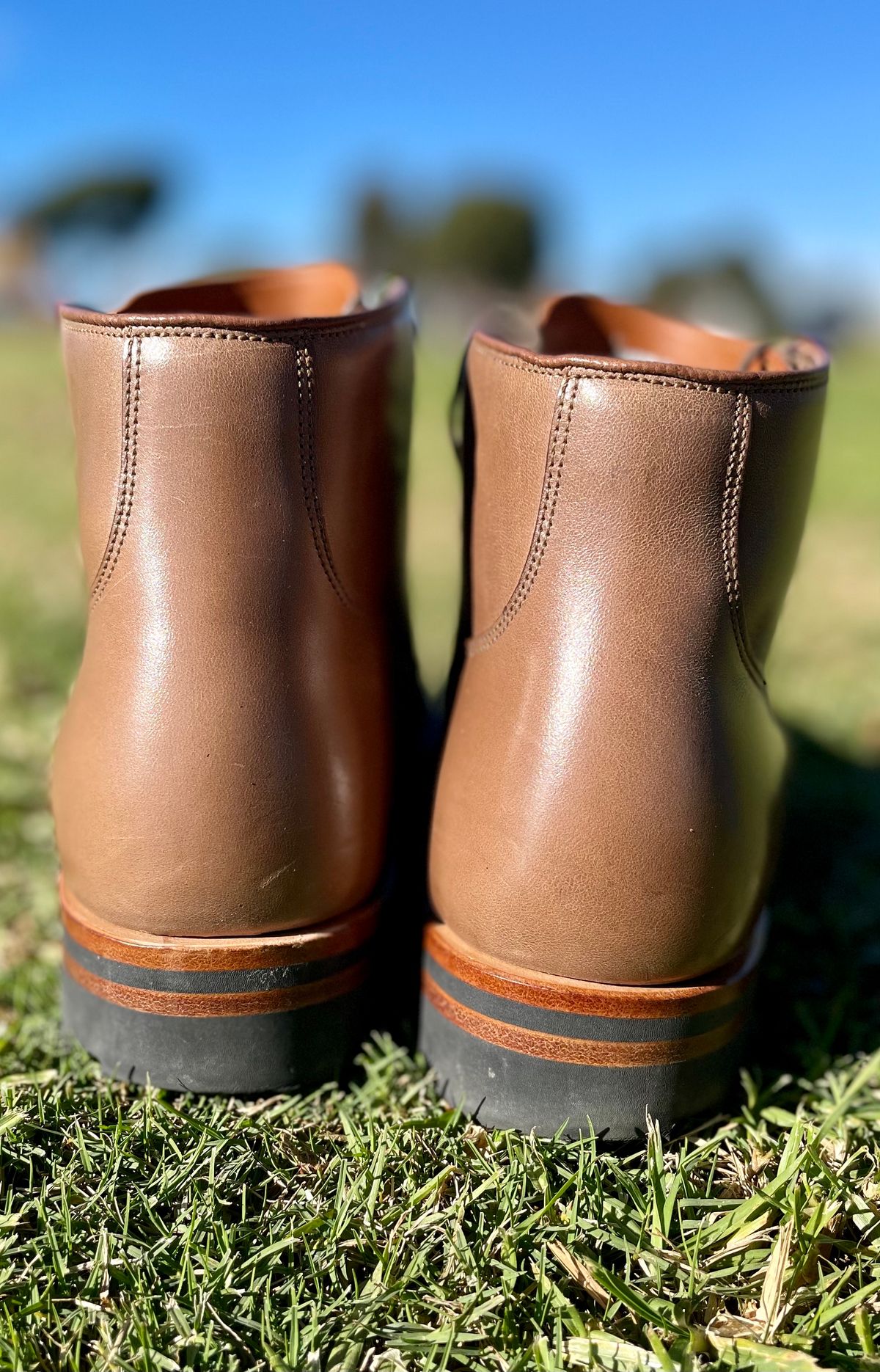 Photo by JuwannaBootMayne on November 5, 2022 of the Viberg Service Boot in Unlisted Leather.