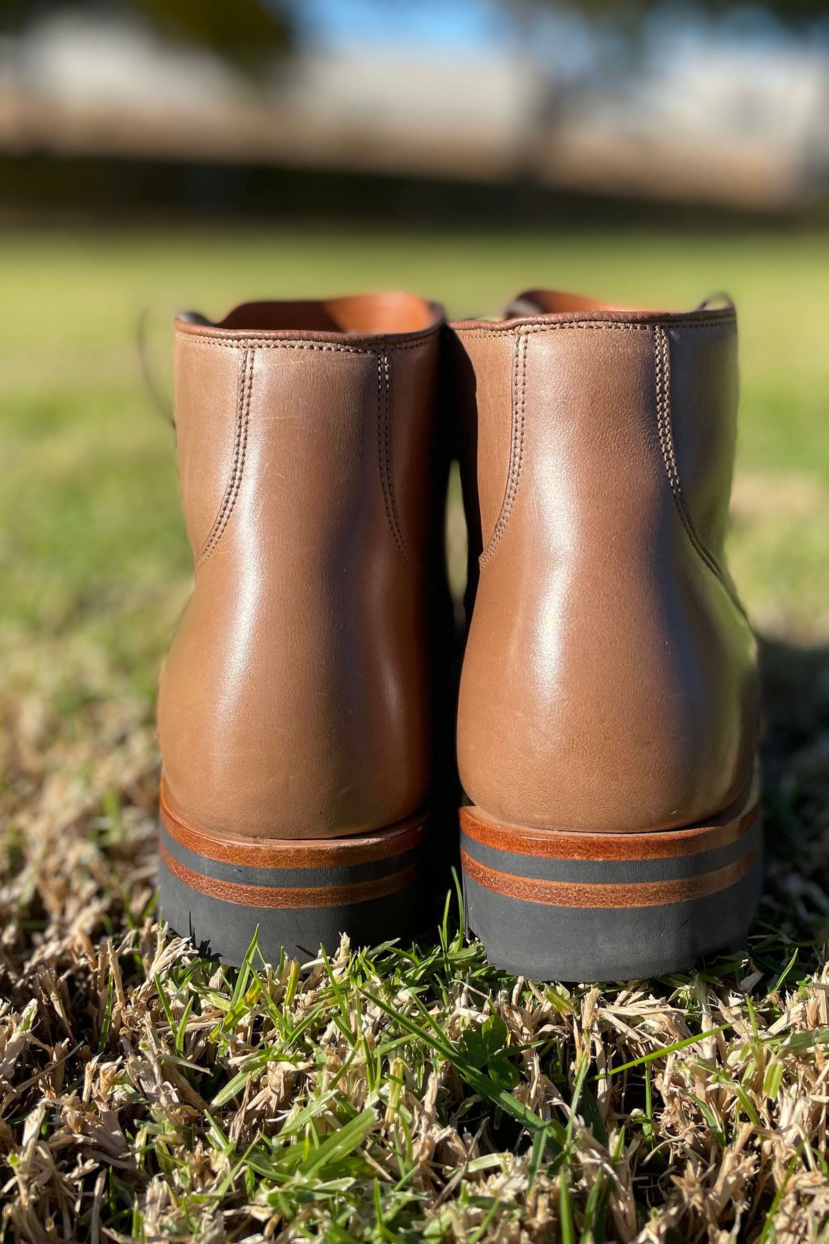Photo by JuwannaBootMayne on December 5, 2022 of the Viberg Service Boot in Unlisted Leather.
