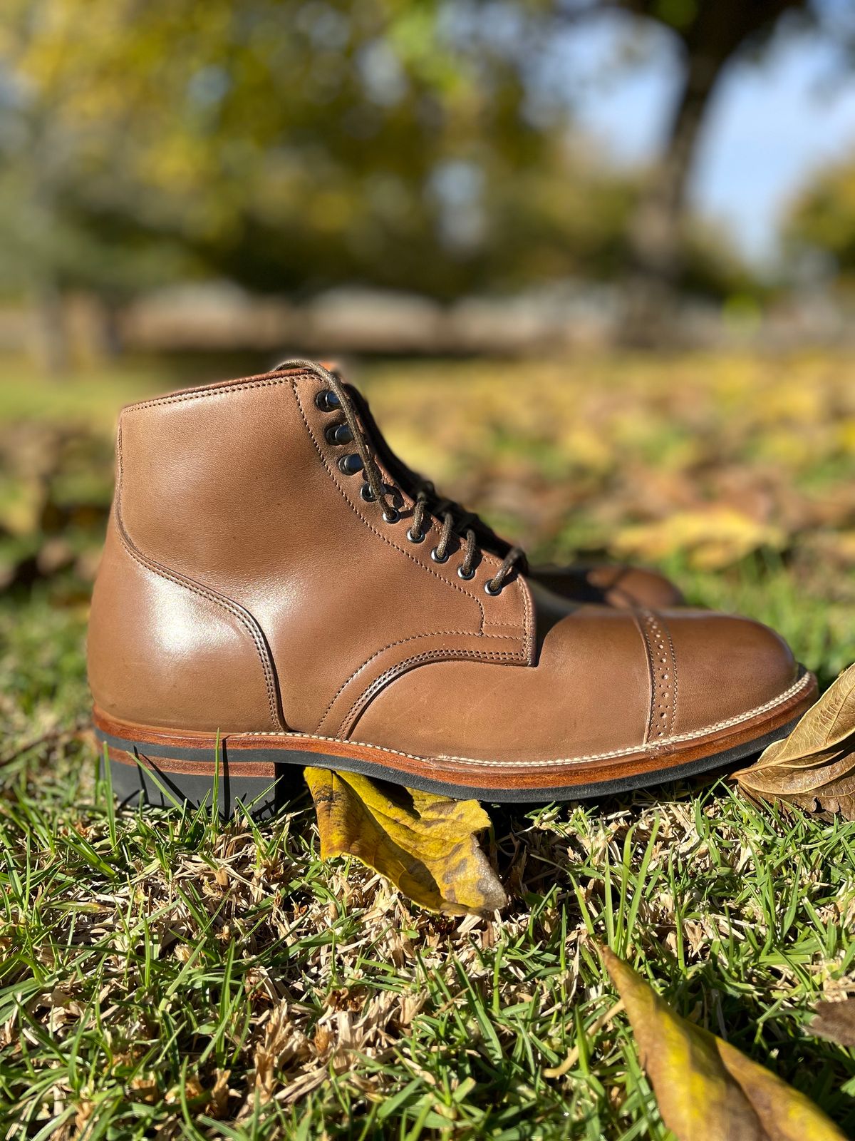 Photo by JuwannaBootMayne on December 5, 2022 of the Viberg Service Boot in Unlisted Leather.
