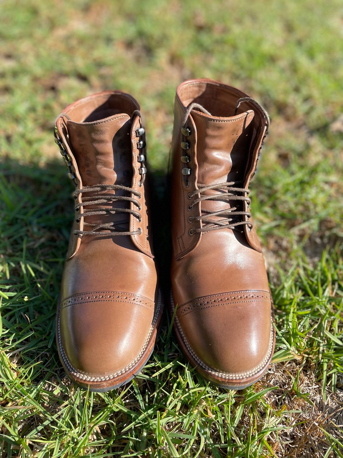 Photo by JuwannaBootMayne on December 5, 2022 of the Viberg Service Boot in Unlisted Leather.
