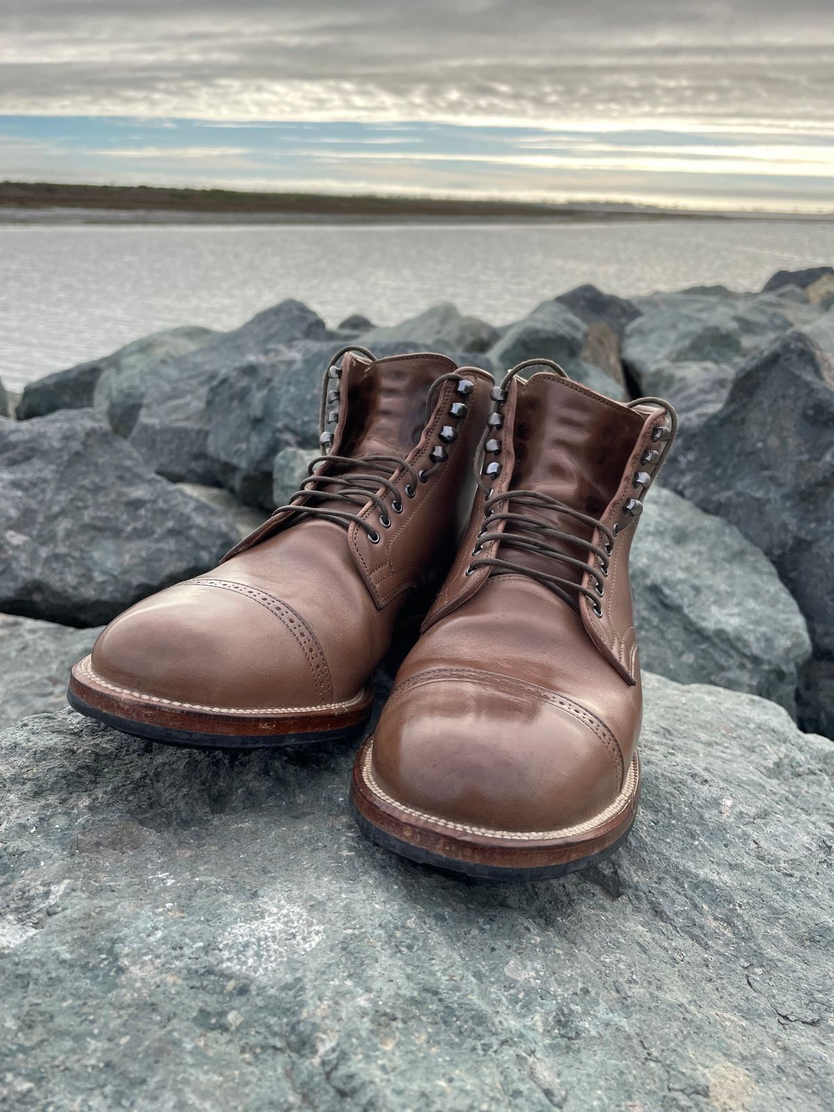 Photo by JuwannaBootMayne on January 5, 2023 of the Viberg Service Boot in Unlisted Leather.