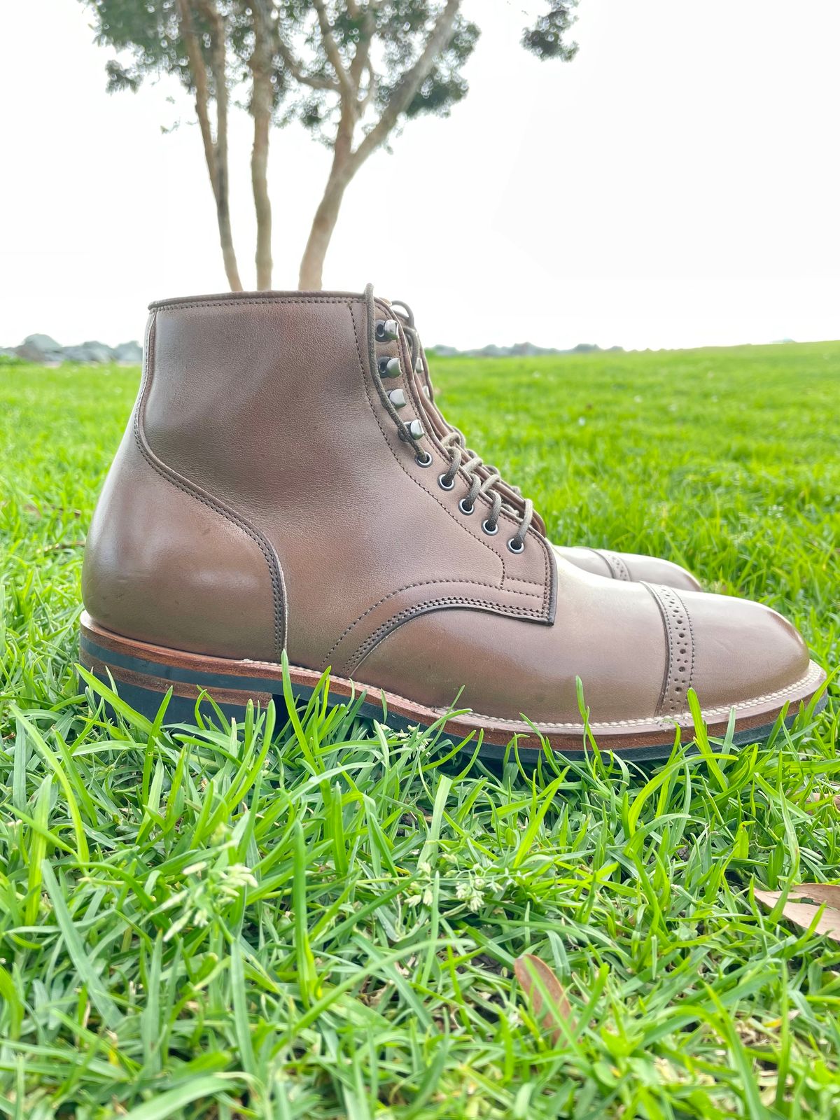 Photo by JuwannaBootMayne on January 5, 2023 of the Viberg Service Boot in Unlisted Leather.