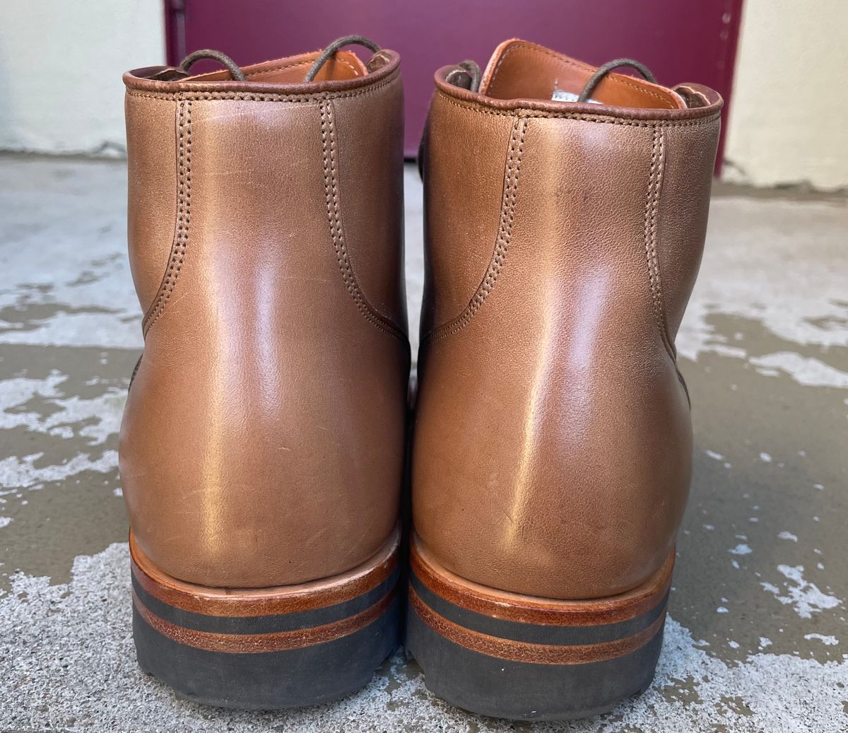 Photo by JuwannaBootMayne on February 6, 2023 of the Viberg Service Boot in Unlisted Leather.